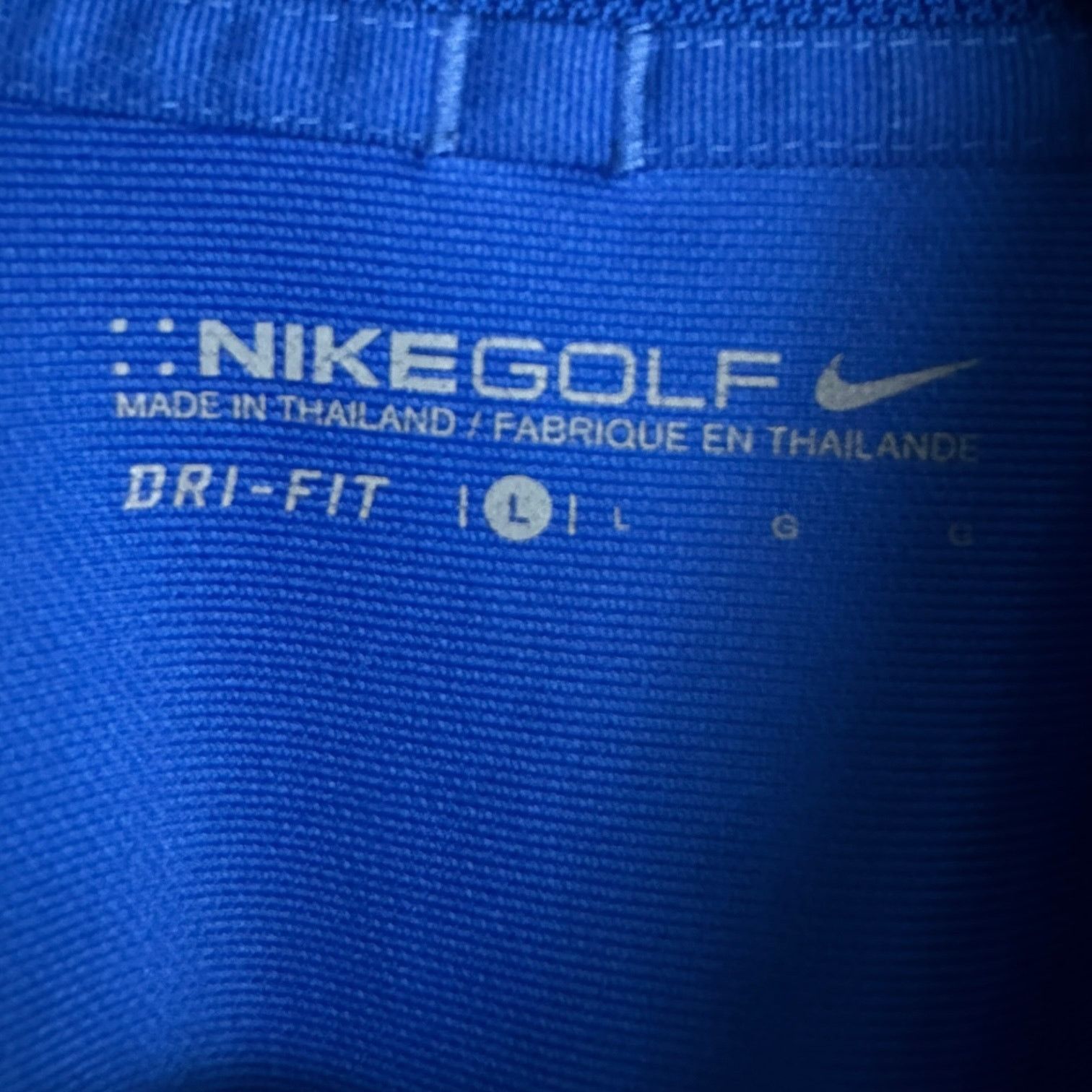 Nike Men's Nike Golf Dri-Fit Royal Blue Arm Swoosh Polo Shirt - L Size US L / EU 52-54 / 3 - 7 Thumbnail