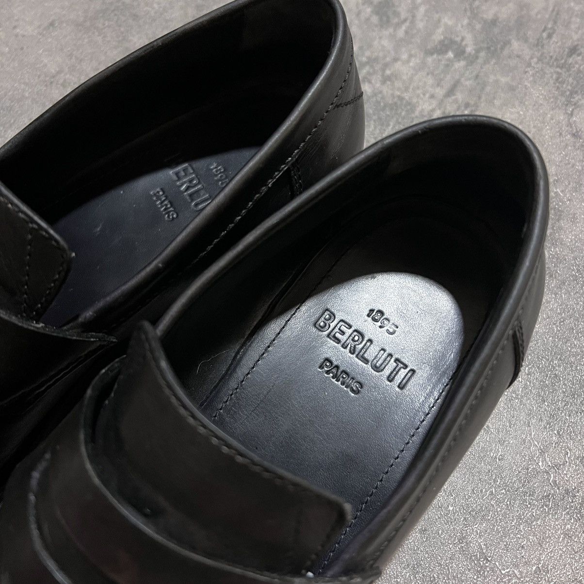 Berluti Berluti Artisan Black Leather Loafers Size US 8.5 / EU 41-42 - 7 Thumbnail