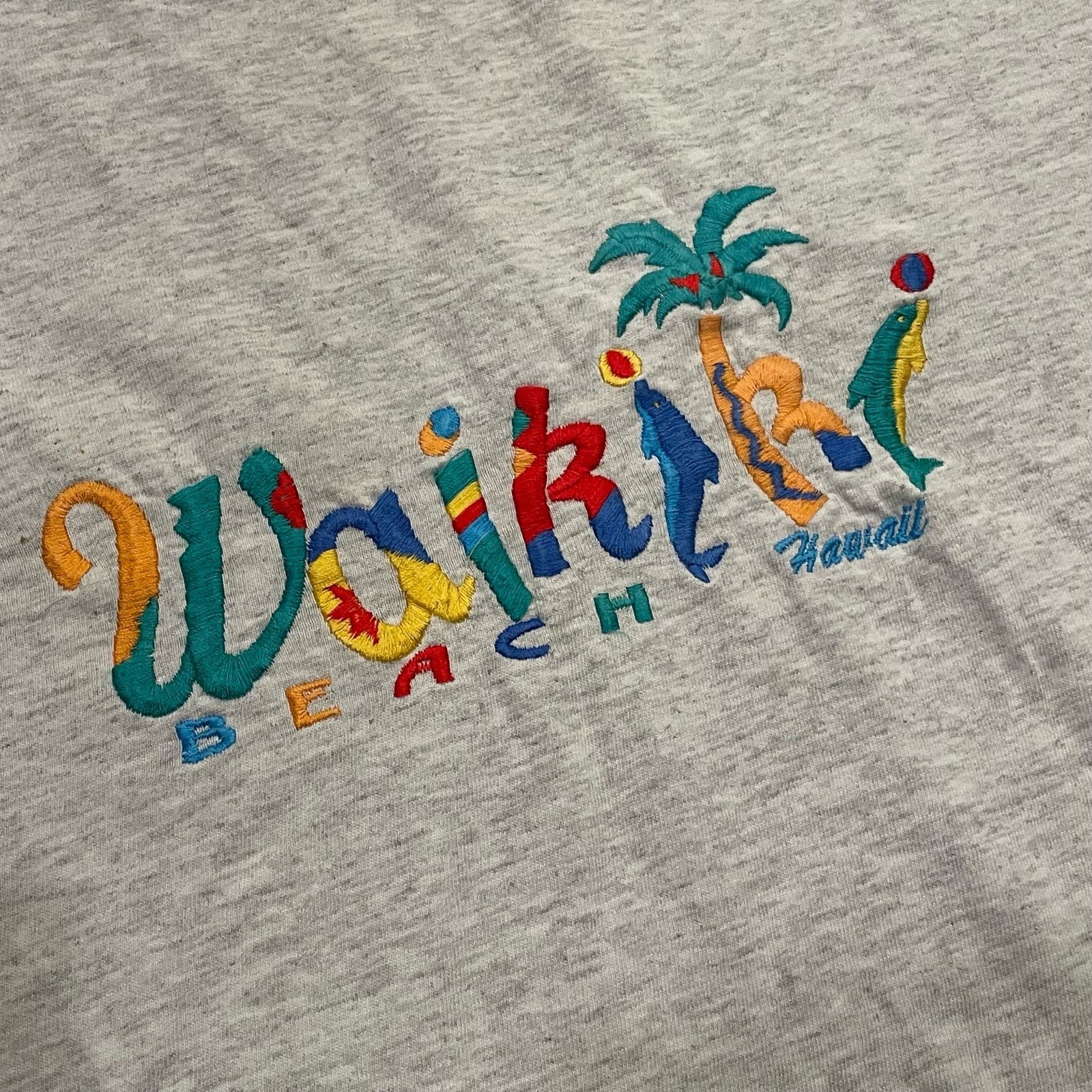 Delta 90s Vintage Waikiki Beach Hawaii T-Shirt single stitch retro Size US XL / EU 56 / 4 - 2 Thumbnail