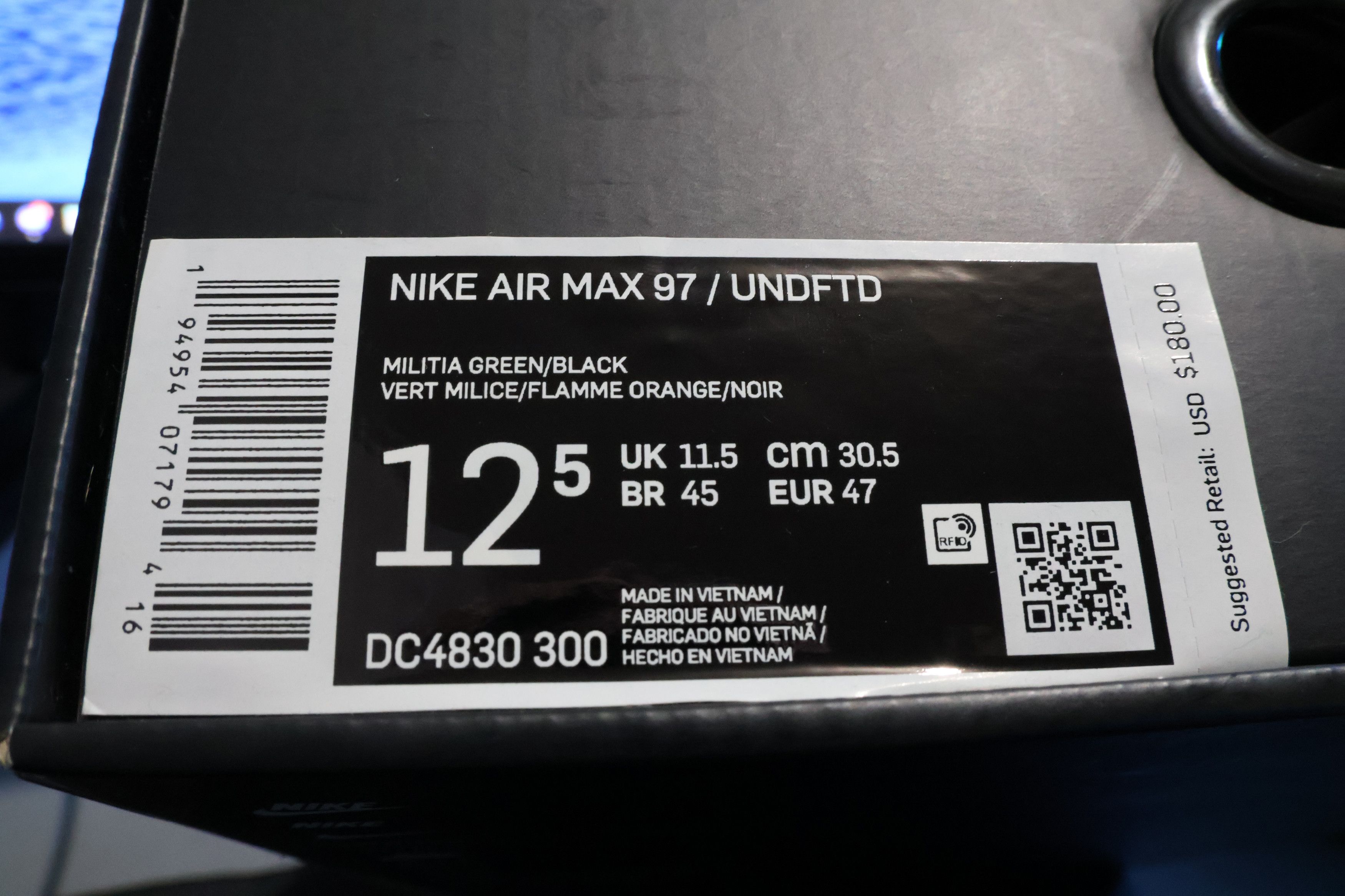 Nike × Undefeated Size 12.5 - Undefeated x Nike Air Max 97 Militia Green Size US 12.5 / EU 45-46 - 8 Thumbnail
