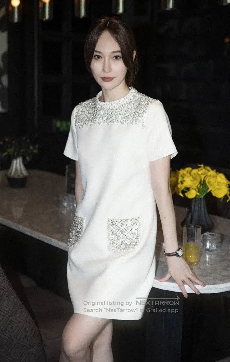 Valentino Heavy studded beaded dress - www.benaras.co