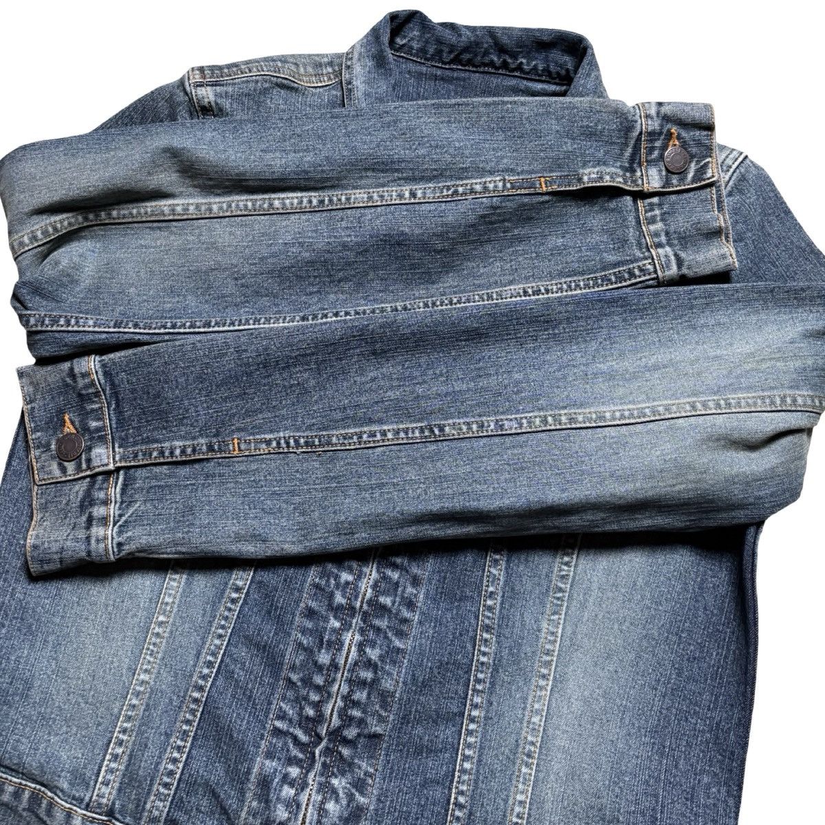 Abercrombie & Fitch Y2K Abercrombie & Fitch Light Wash Zip Front Denim Jacket M Size M / US 6-8 / IT 42-44 - 6 Thumbnail