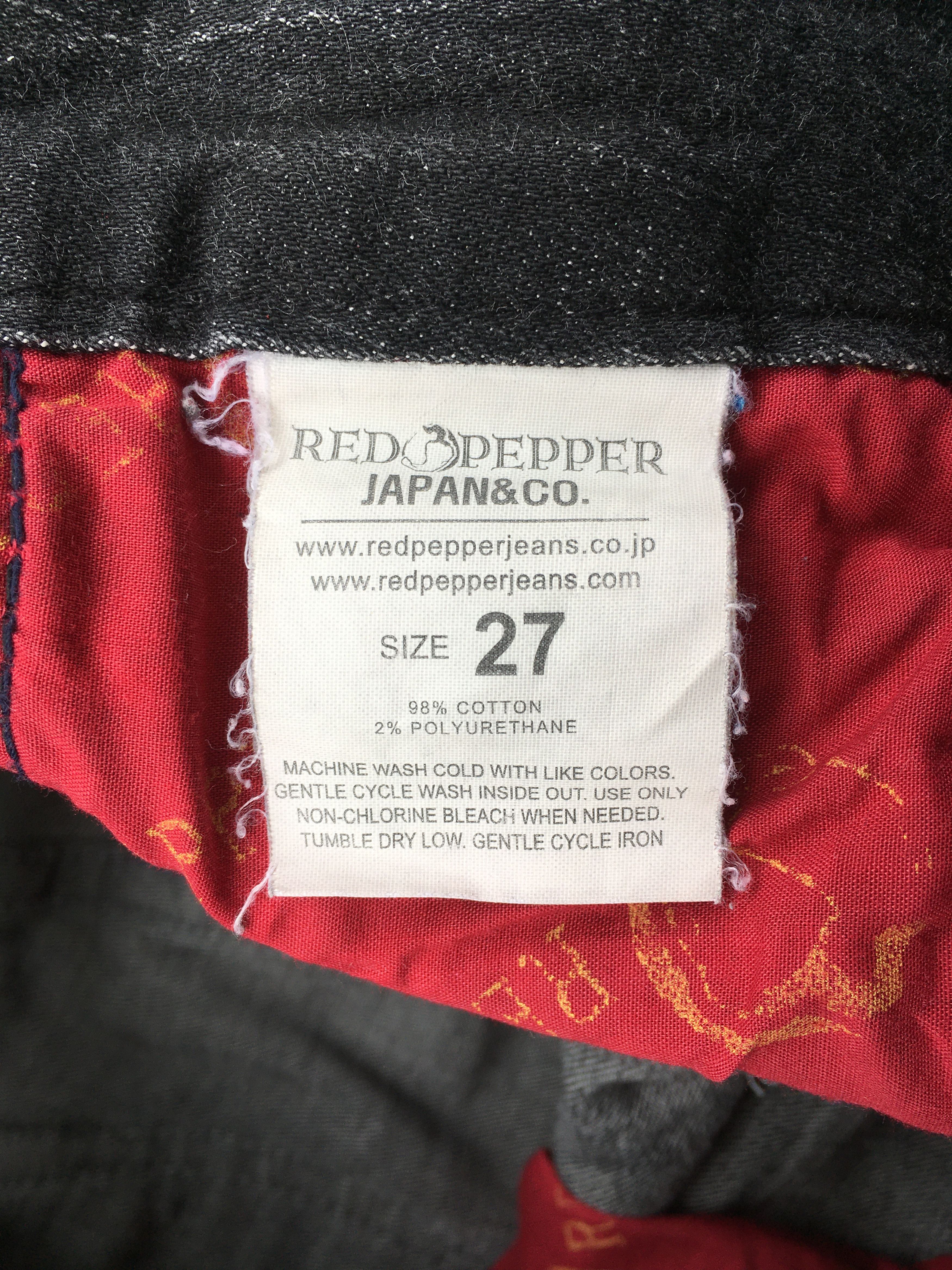 Japanese Brand Red Pepper embroidered low-rise skinny jeans D-1220 Size 27" / US 4 / IT 40 - 12 Thumbnail