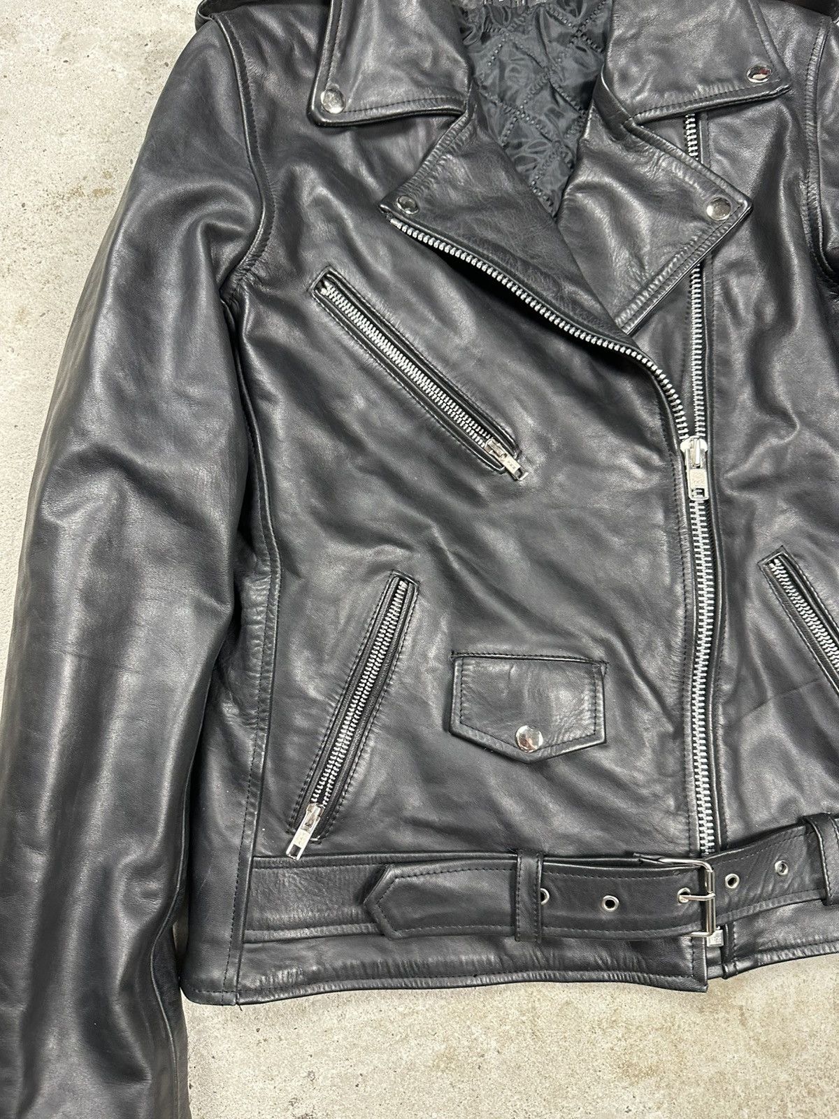 Other Vintage Y2K Ramones Black Moto Biker Leather Jacket Heavy Size US S / EU 44-46 / 1 - 7 Thumbnail