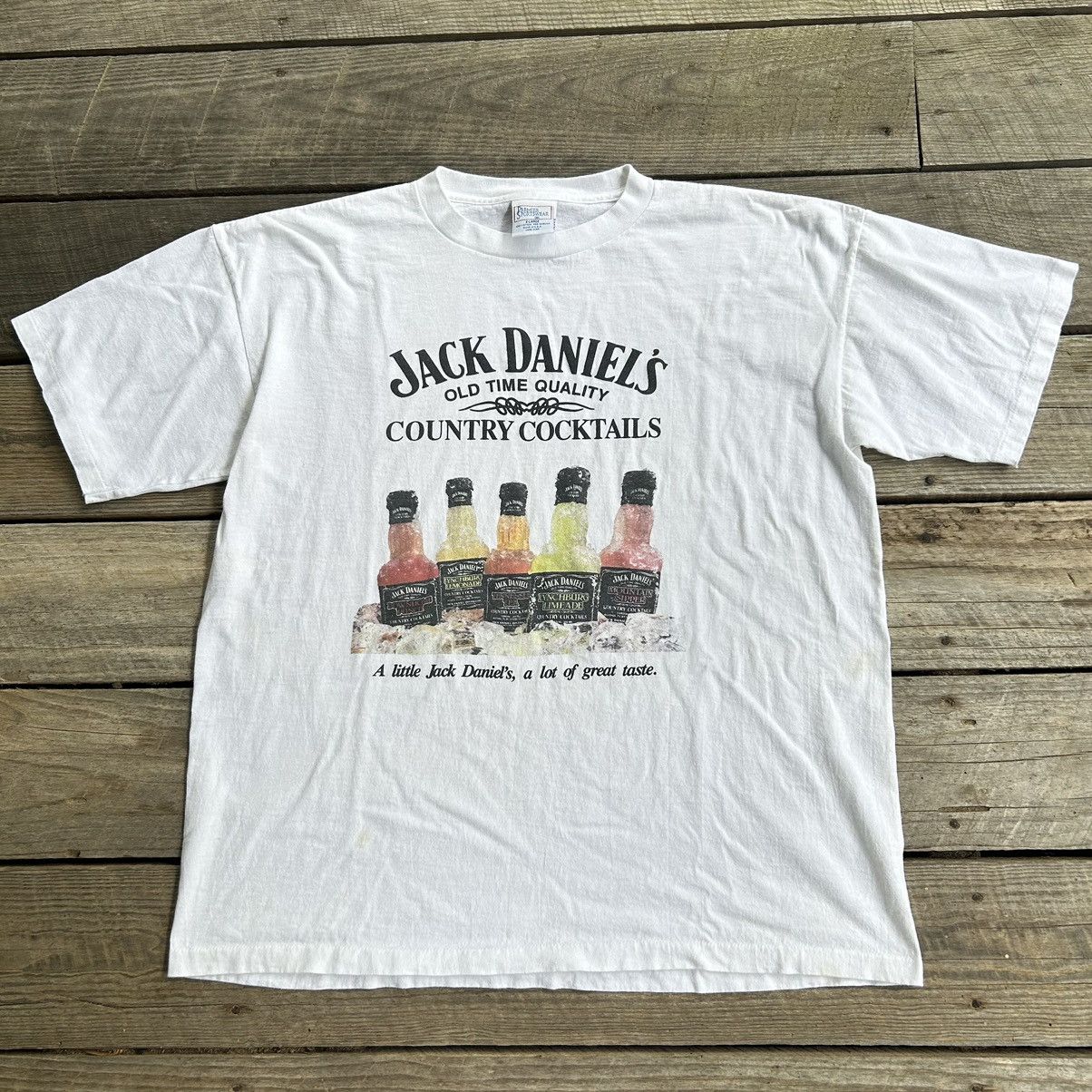 Vintage Vintage 90s Jack Daniels Whiskey Cocktail Alcohol T Shirt Size US XL / EU 56 / 4 - 2 Thumbnail