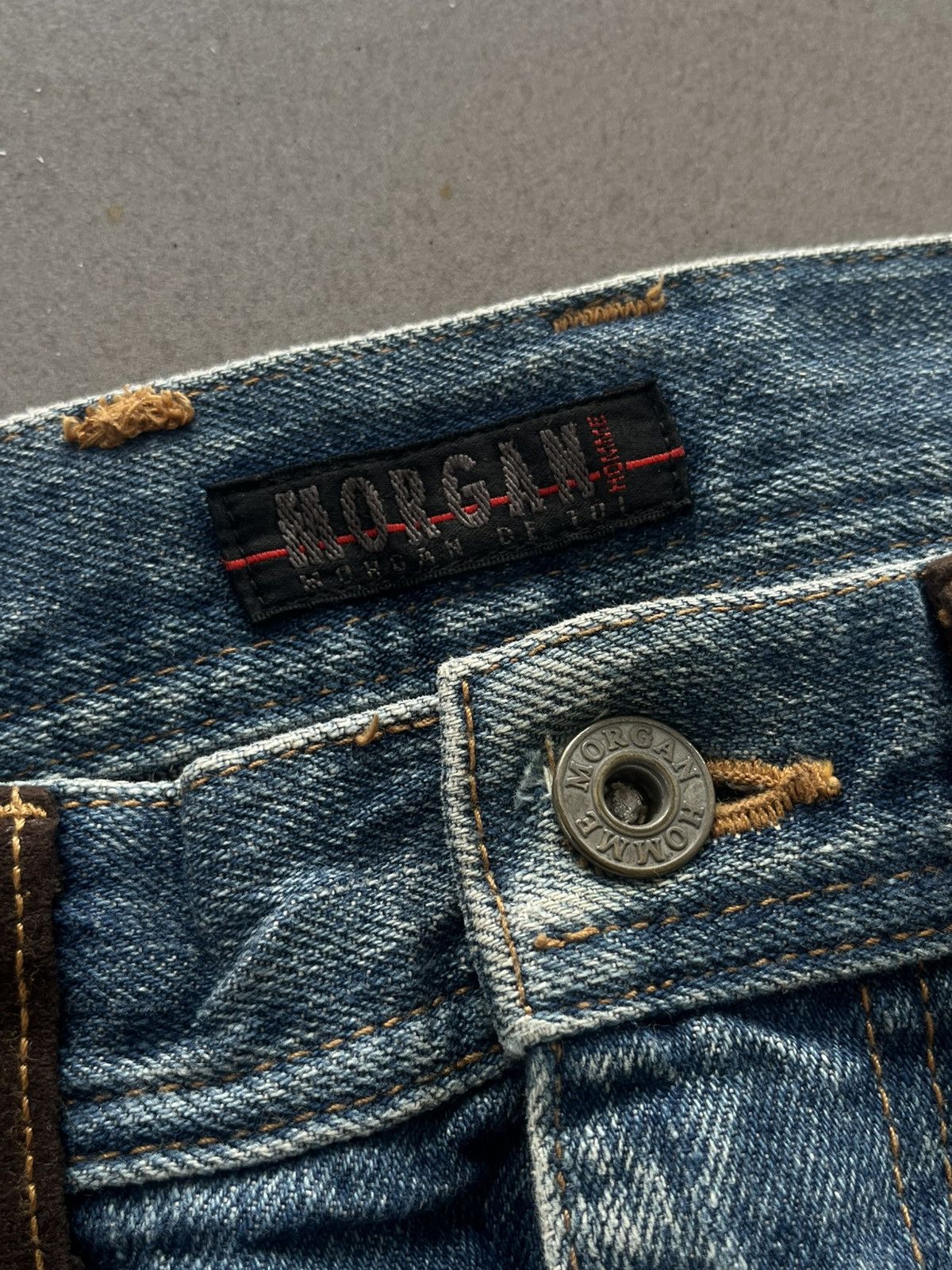 If Six Was Nine × Le Grande Bleu (L.G.B.) × Yasuyuki Ishii JAPANESE FLARE BOOTCUT PANTS MORGAN HOMME SNAKE LEATHER Size US 30 / EU 46 - 10 Thumbnail