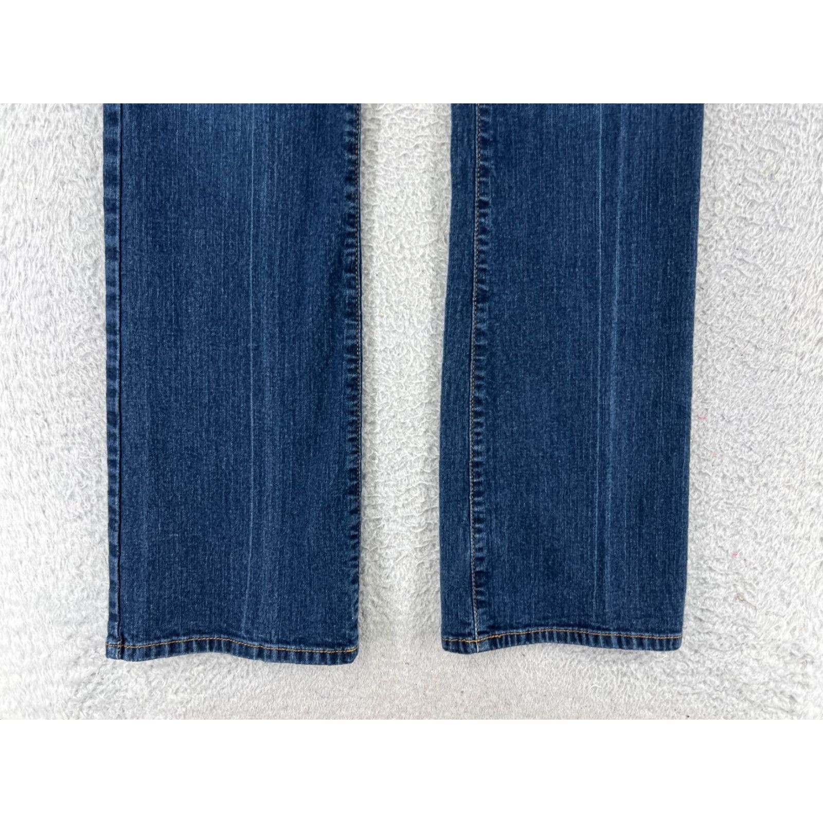 Vintage Outlooks Jeans Womens 3 L Blue Denim Bootcut Cotton Blend Stretch Low Rise Size 26" / US 2 / IT 38 - 4 Thumbnail