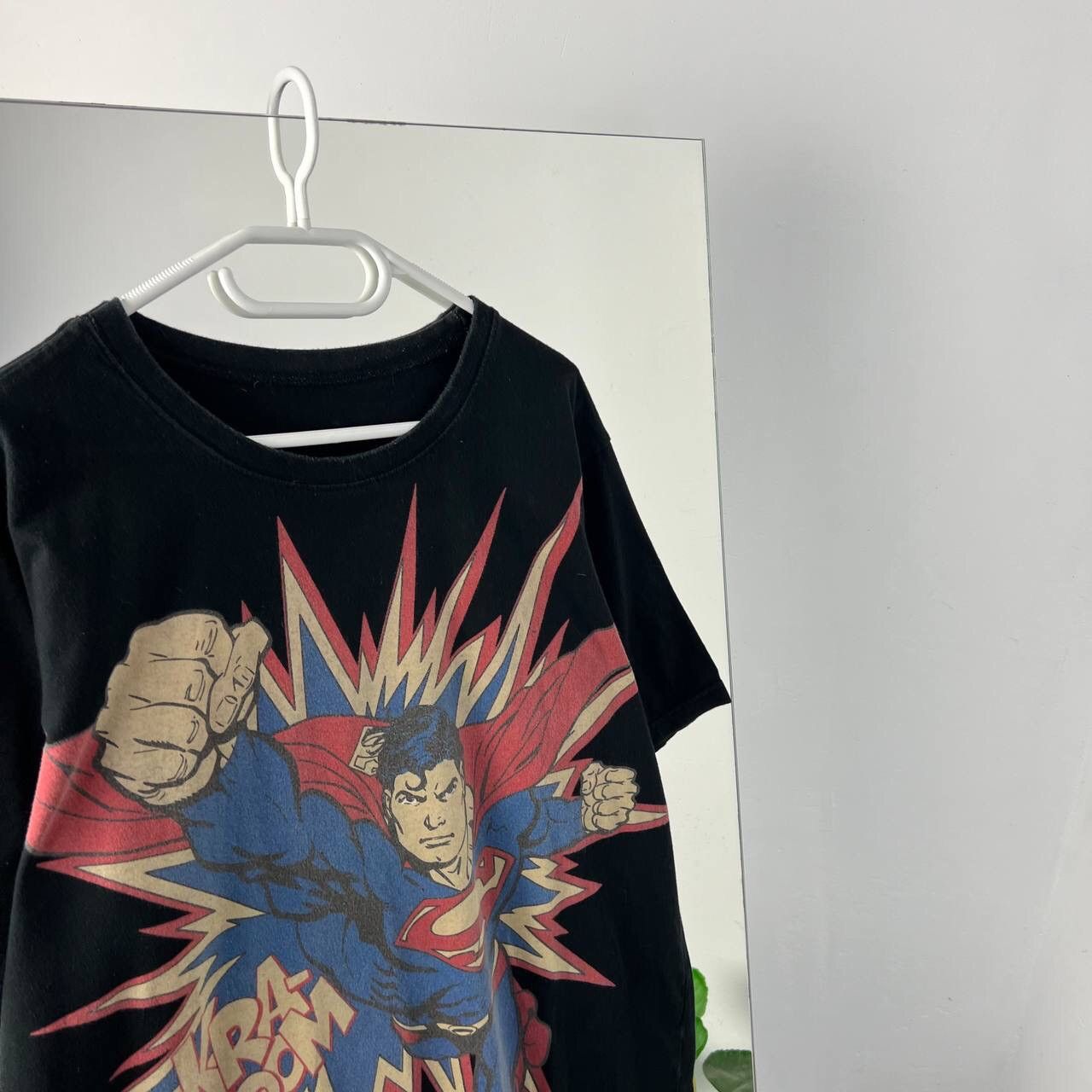 DC Comics Super Man Big Print Vintage T-Shirt Y2K Tee Size US XL / EU 56 / 4 - 2 Thumbnail