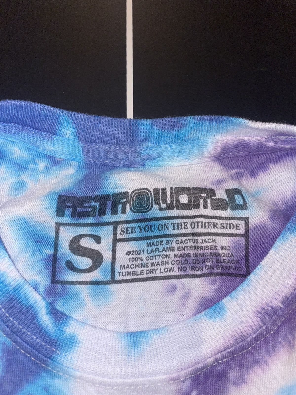Travis Scott Cactus Jack by Travis Scott Flame Tee 'Tie Dye' Size US S / EU 44-46 / 1 - 2 Thumbnail