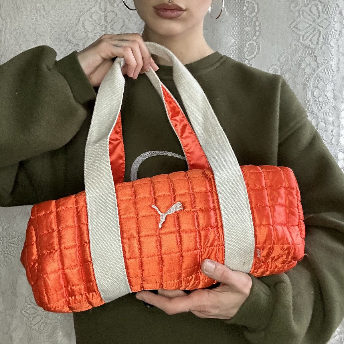 Puma Quilted vintage Puma shoulderbag Size ONE SIZE - 4 Thumbnail