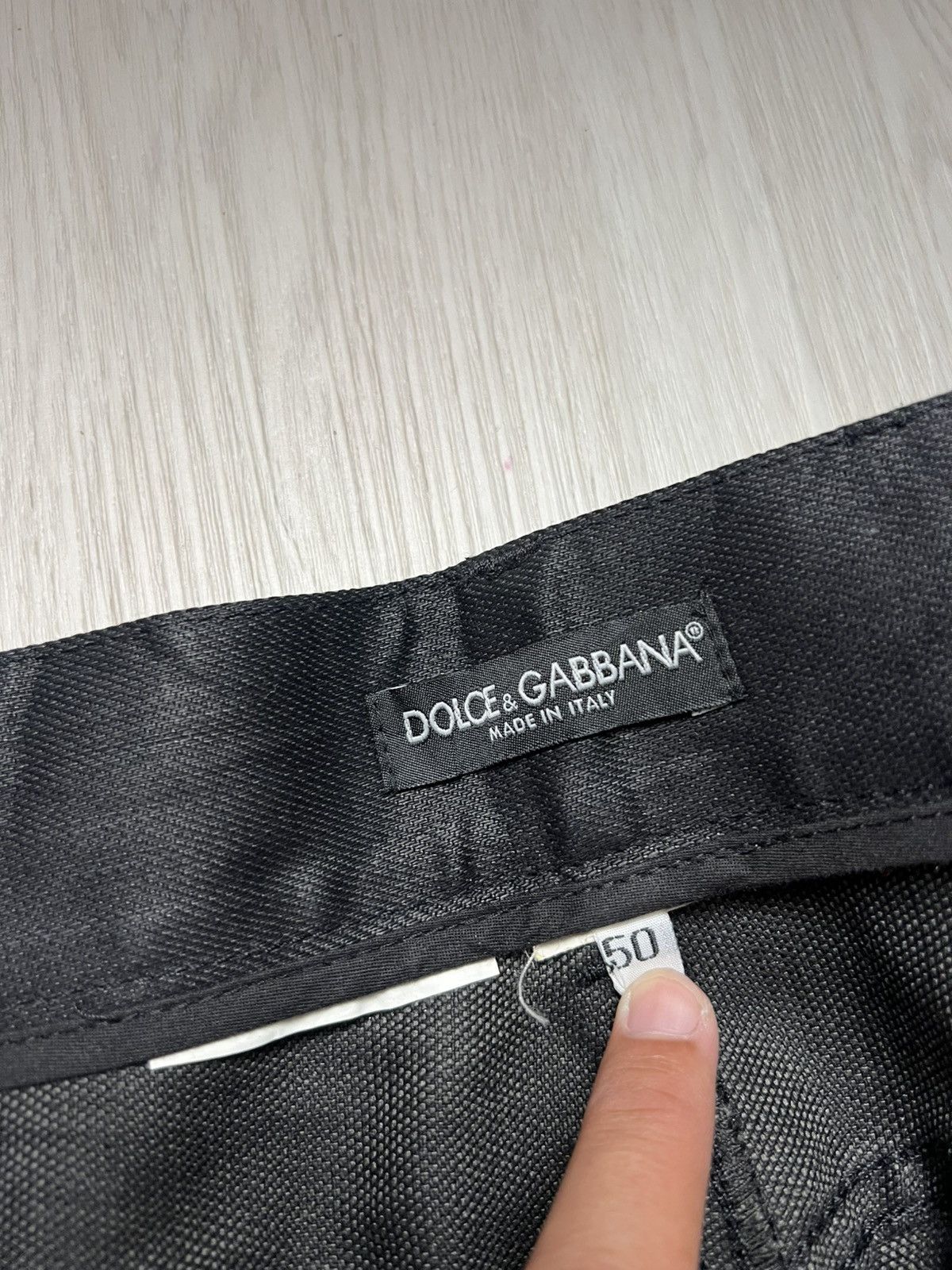 Dolce & Gabbana Dolce Gabbana Waxed Black Coated Denim Size US 35 - 7 Thumbnail