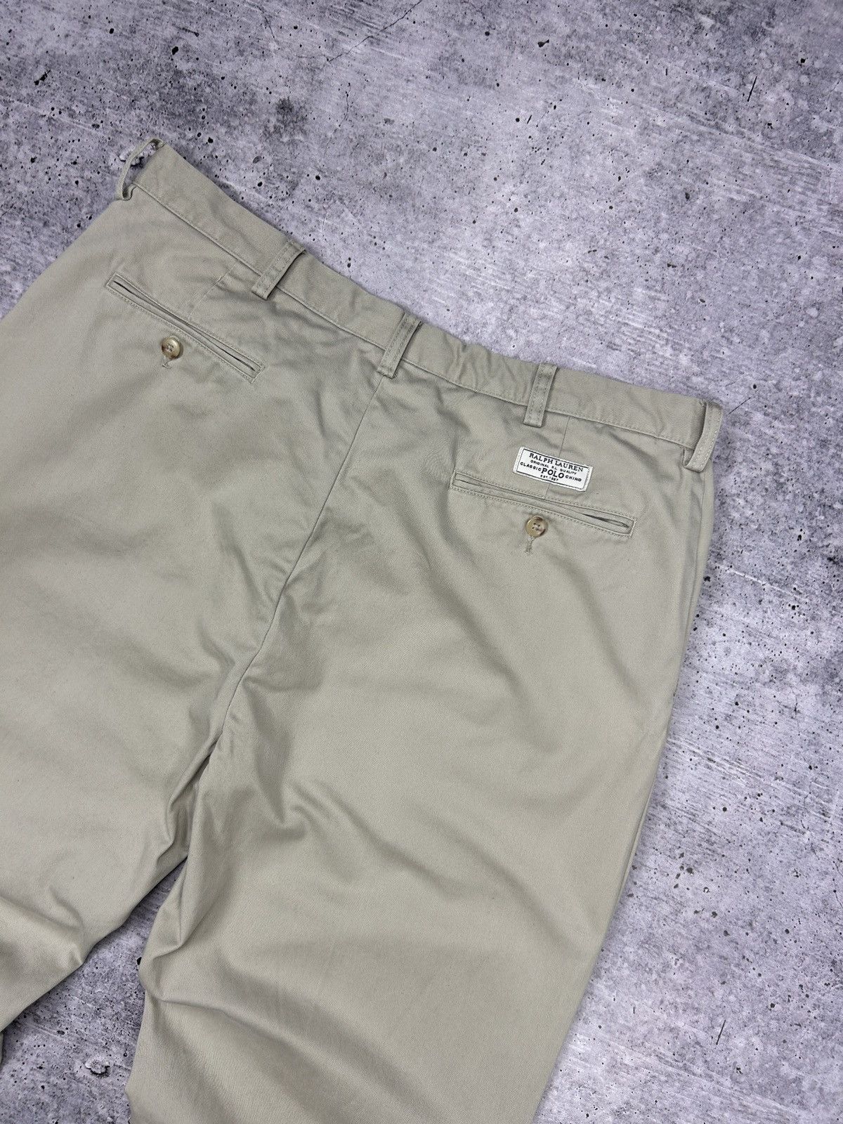 Designer × Polo Ralph Lauren × Vintage Vintage Polo Ralph Lauren Y2K Style Gordon ChinoBeige Pants Size US 38 / EU 54 - 20 Thumbnail