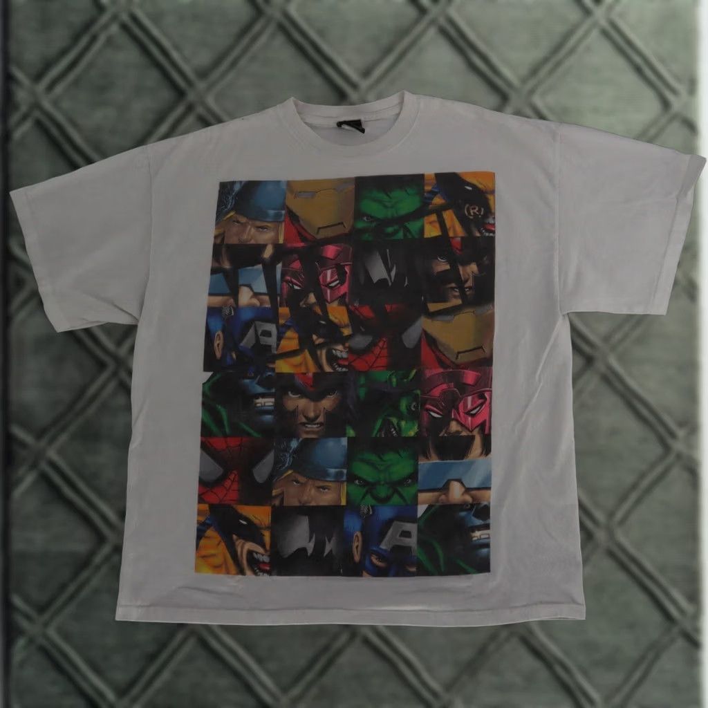 Vintage Marvel Mad Engine White TShirt Heroes FULL CAST Mens XL Gallactus Doom Shirt Shirt Mens XL White Marvel Mad Engine Size US XL / EU 56 / 4 - 1 Thumbnail