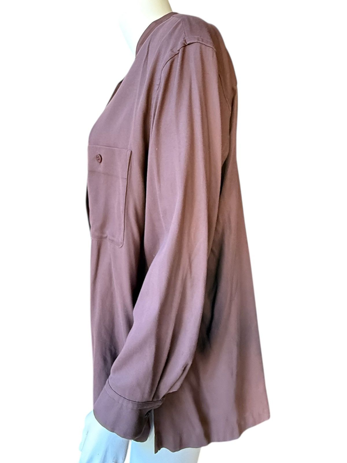 Issey Miyake vintage 90’s Issey Miyake oversized brown cotton shirt S Size US S / EU 44-46 / 1 - 6 Thumbnail