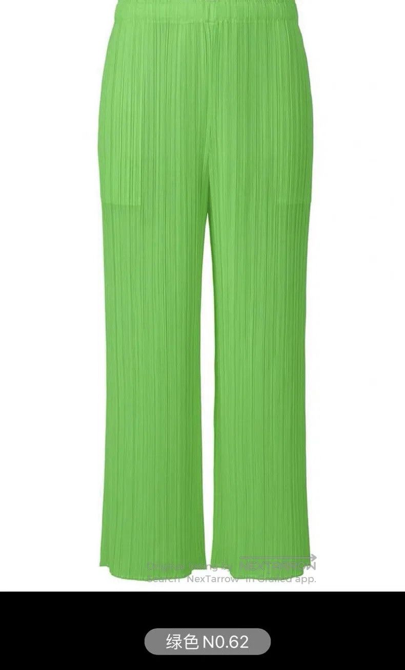 Issey Miyake Issey Miyake size:3 Green Trousers Size 22" - 1 Thumbnail