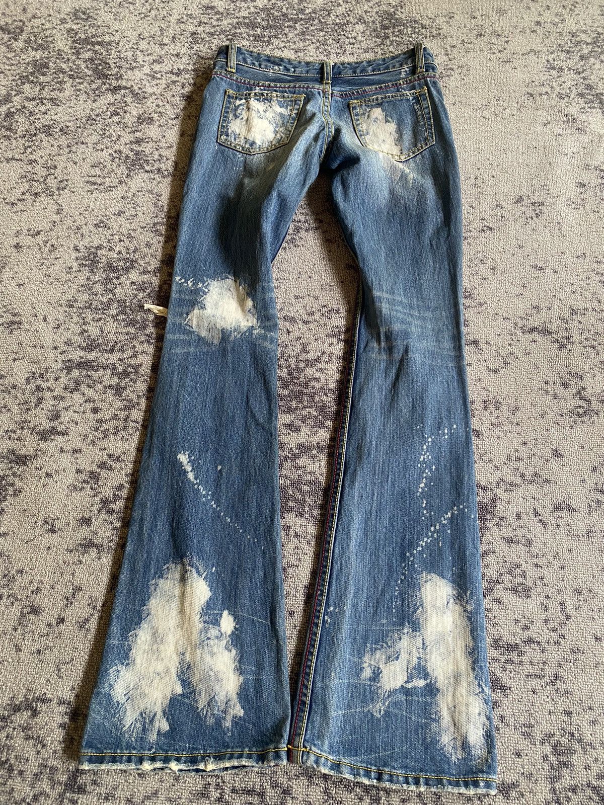 Hysteric Glamour Y2k M3 ifsixwasnine distressed flare jeans Size 28" / US 6 / IT 42 - 4 Thumbnail