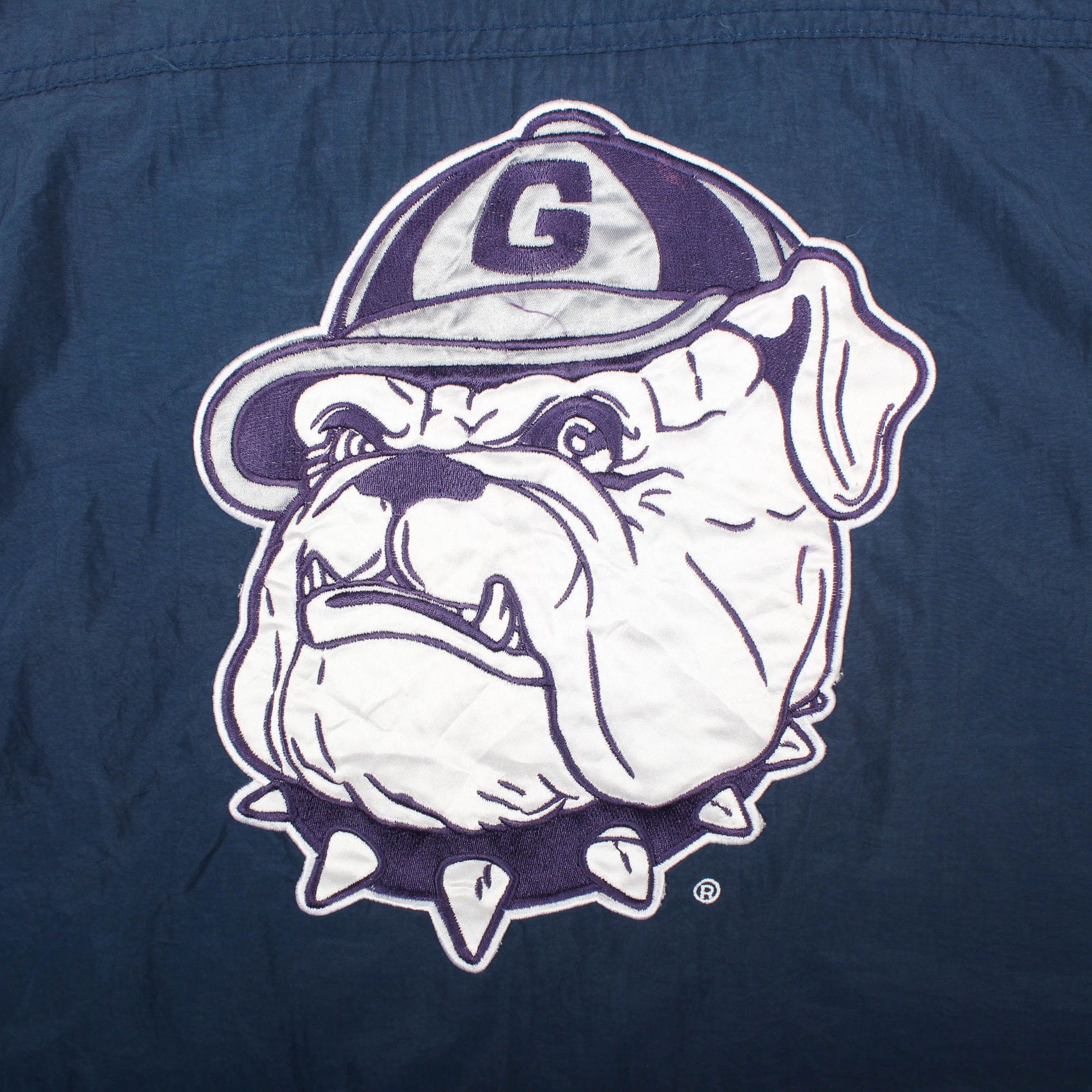 Starter Georgetown Bulldogs Jacket Starter 90s NCAA Windbreaker Size US XL / EU 56 / 4 - 10 Thumbnail