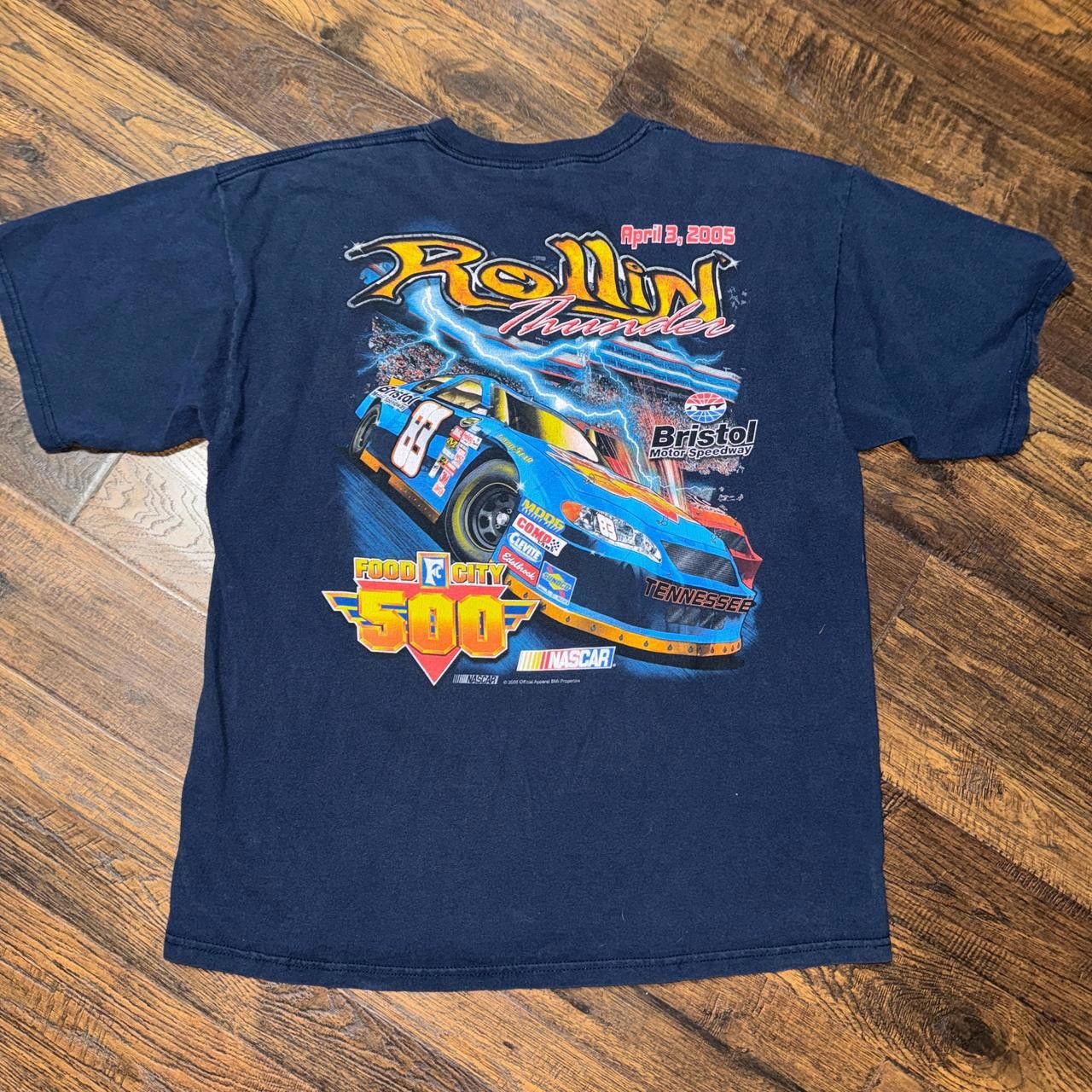 Gildan 2005 Rolling Thunder bristol motor speedway nascar tee Size US XL / EU 56 / 4 - 1 Thumbnail