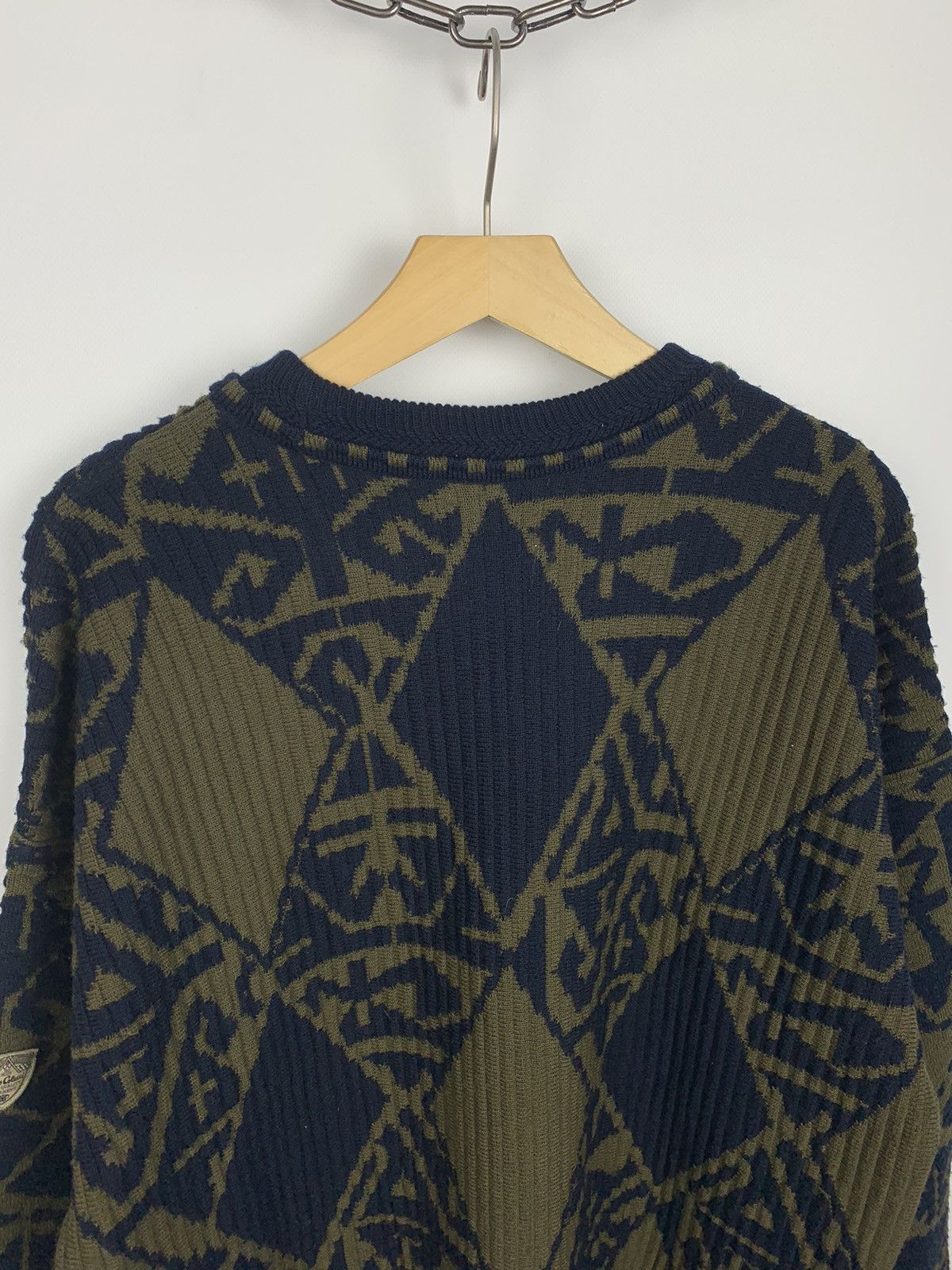 Carlo Colucci Vintage Carlo Colucci 3D Knit Wool Sweater Geometric Size 52 Size US L / EU 52-54 / 3 - 8 Thumbnail