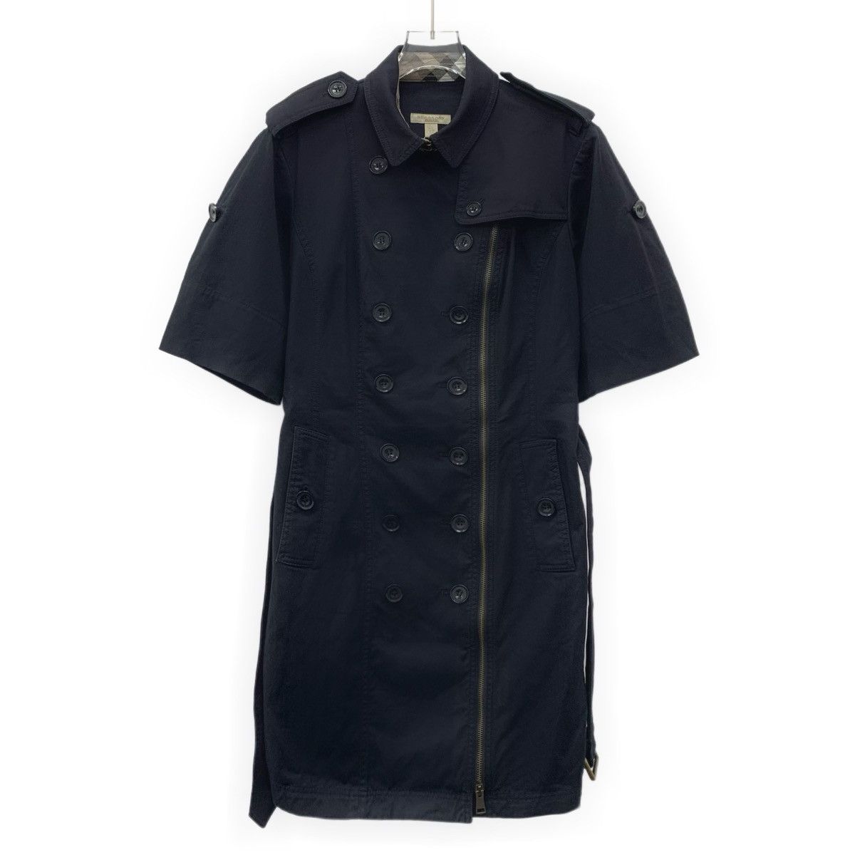 Burberry Burberry black cotton trench coat style dress Size M / US 6-8 / IT 42-44 - 1 Thumbnail