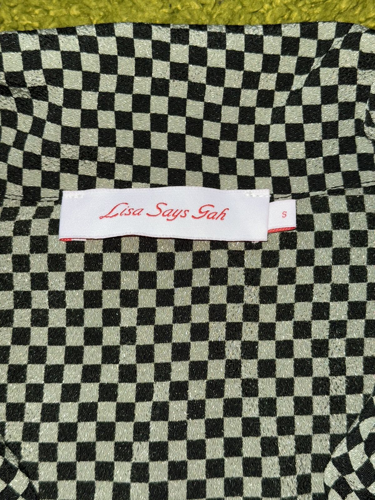Designer × Lisa Says Gah Lisa Says Gah checkered Hawaiian style blouse shirt Size S / US 4 / IT 40 - 7 Thumbnail