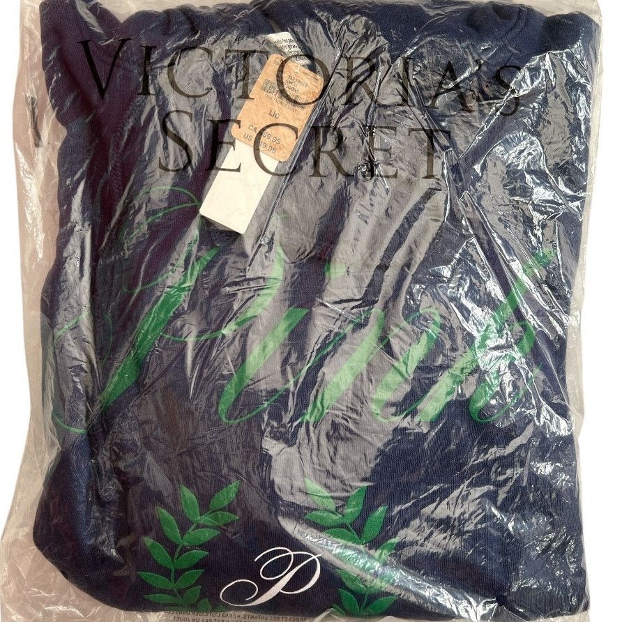 Victoria's Secret Victoria's Secret Pink Navy Fleece Cropped Hoodie, L Size L / US 10 / IT 46 - 3 Thumbnail