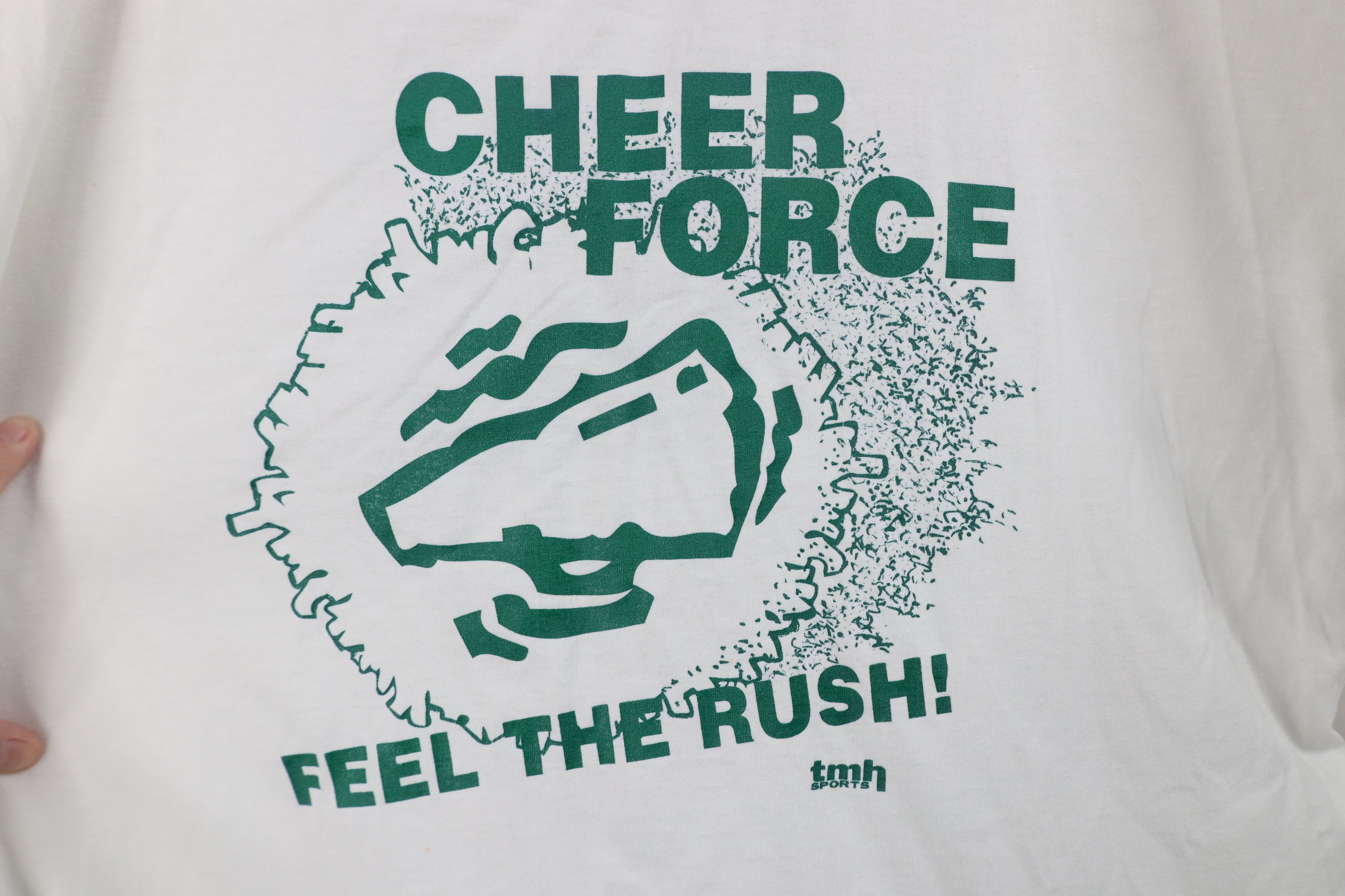 Vintage Vintage 90s Cheer Force Cheerleader Short Sleeve T-Shirt Size XL / US 12-14 / IT 48-50 - 4 Thumbnail