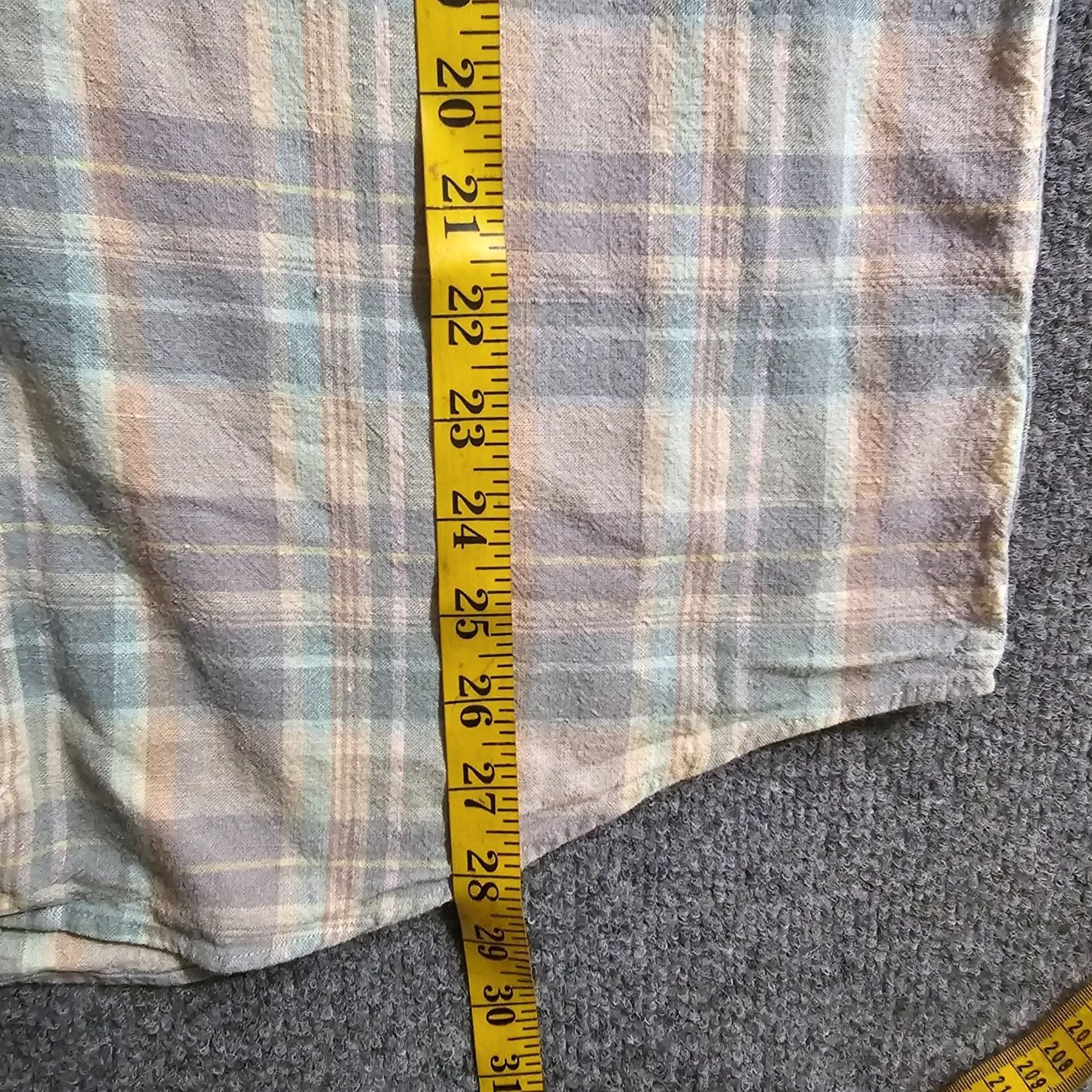Vintage VINTAGE L.L. Bean Shirt Womens M Green Plaid Linen Button Casual 90s Classic Outdoor Size M / US 6-8 / IT 42-44 - 6 Thumbnail