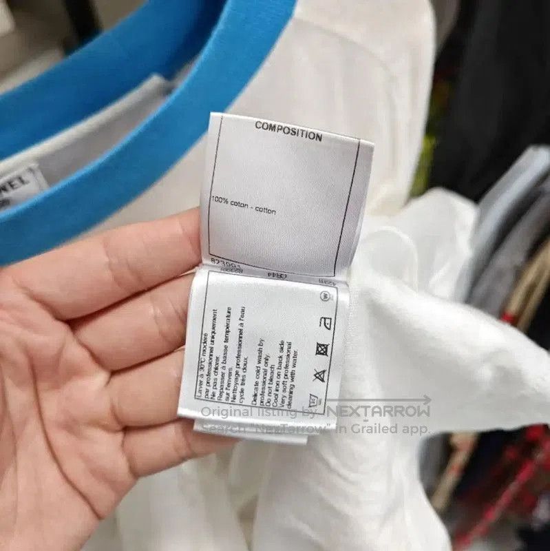 Chanel Chanel White Cotton Long Sleeve T-Shirt . Size M / US 6-8 / IT 42-44 - 5 Thumbnail
