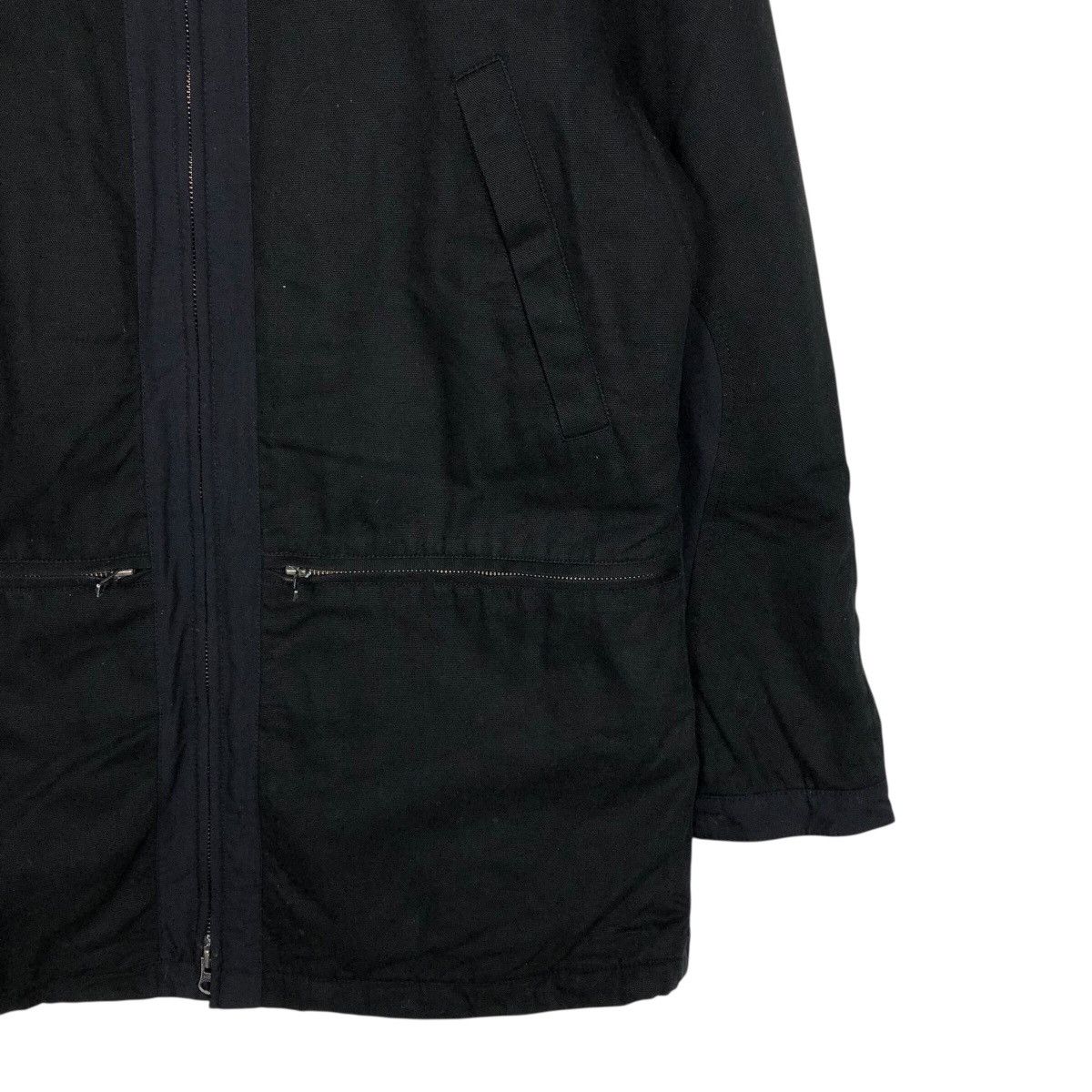Japanese Brand Black Zip Up Jacket Stand Collar Pocket Casual Coat Biglidue Size US M / EU 48-50 / 2 - 6 Thumbnail