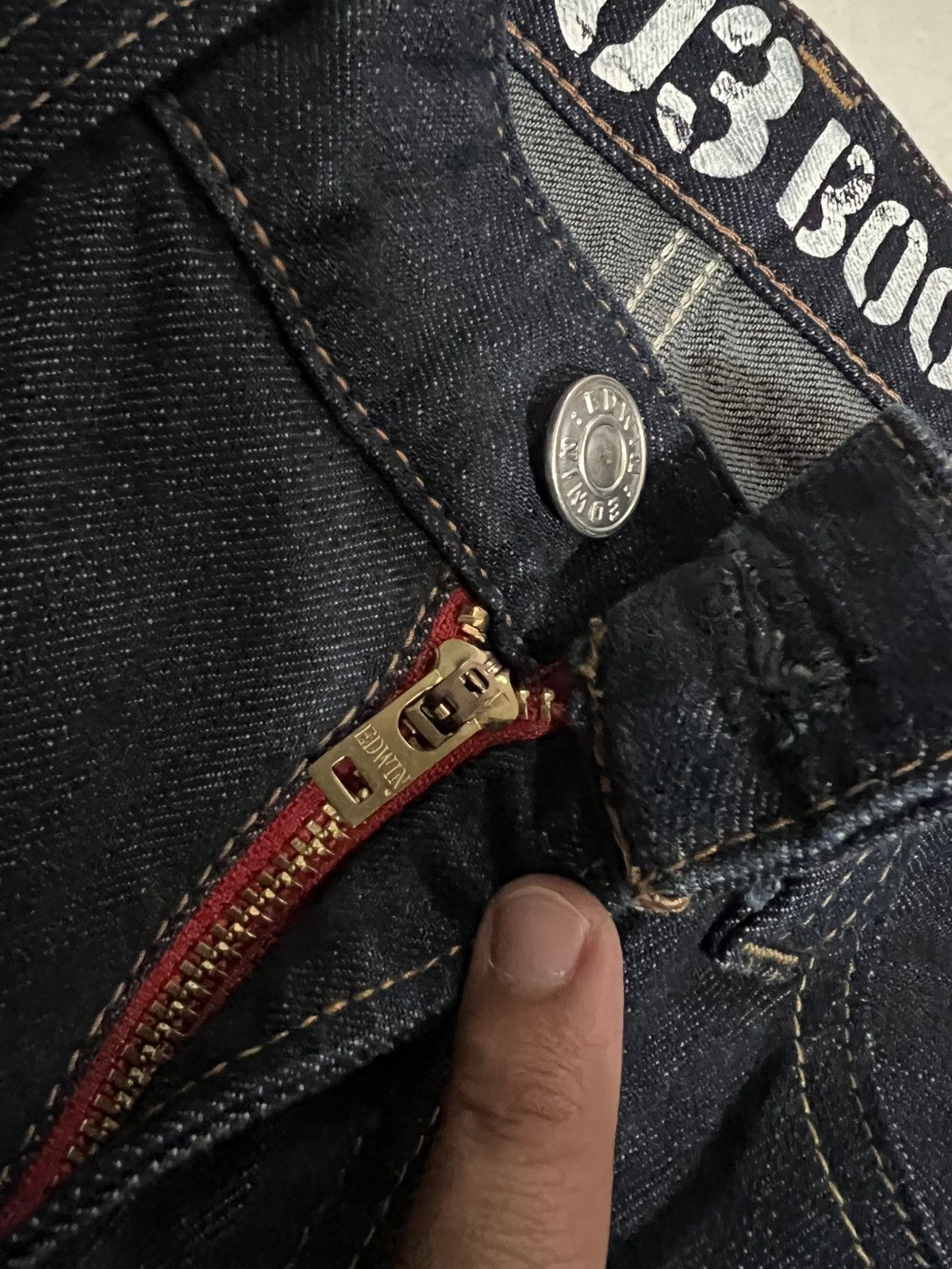 Edwin × If Six Was Nine × Japanese Brand 🌈Vintage Edwin Blue Trip Edgeline Bootcut Jean Size US 30 / EU 46 - 18 Thumbnail