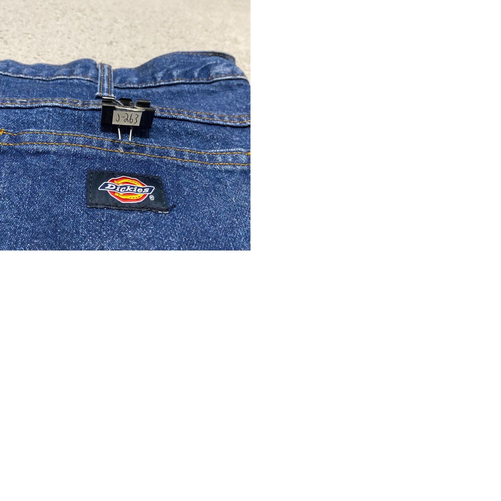 Dickies Dickies Mens Jeans Blue Denim Medium Wash Relaxed Straight Mid Rise Work 42x30 - 5-Pocket Design Regular Waist Size US 42 / EU 58 - 9 Thumbnail