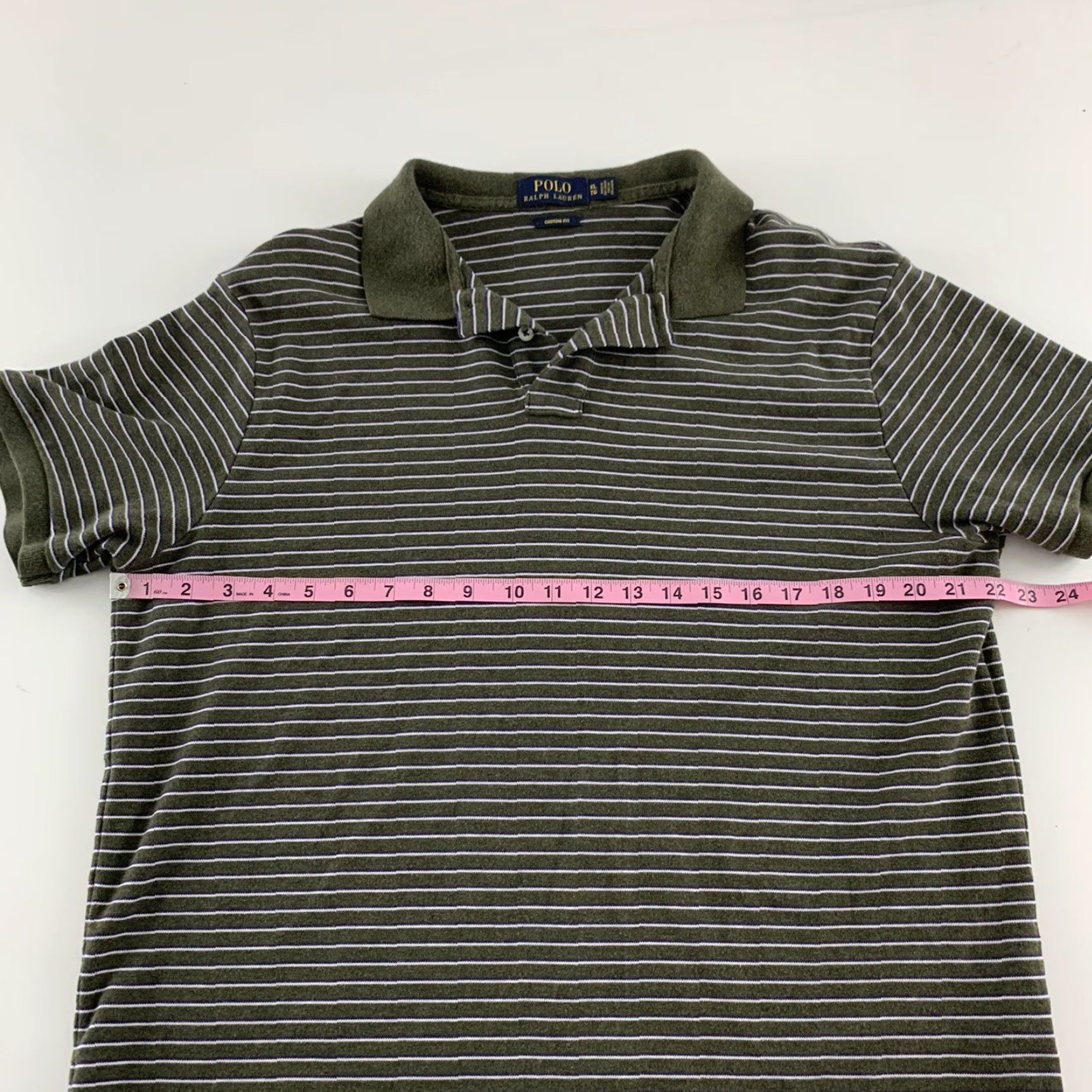 Polo Ralph Lauren Polo Ralph Lauren Short Sleeve Polo Shirt XL Green Striped Mens Size US XL / EU 56 / 4 - 5 Thumbnail