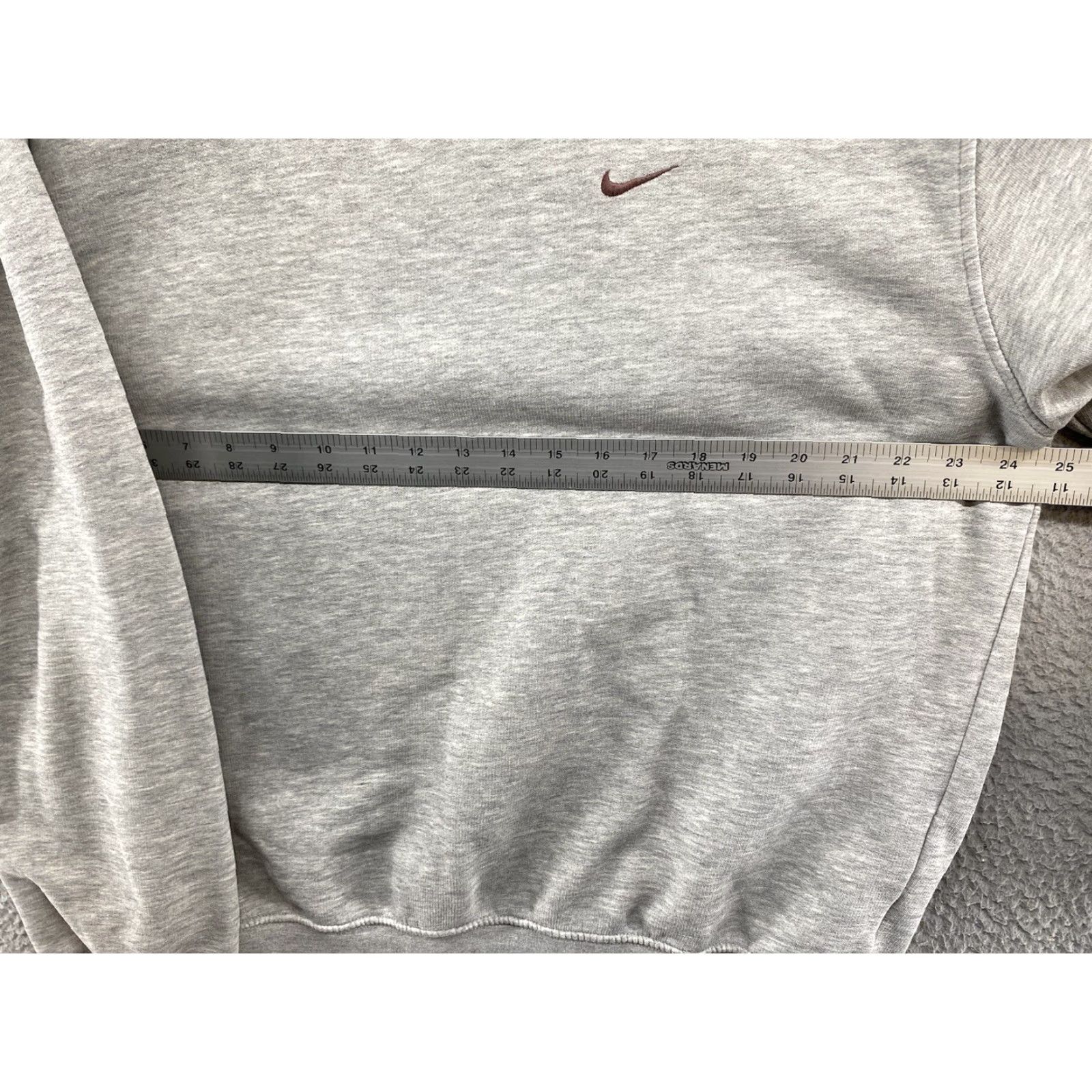 Nike VINTAGE Nike Sweatshirt Men's XL Gray Swoosh Logo 90s Mini Brown Pullover Distressed Size US XL / EU 56 / 4 - 5 Thumbnail