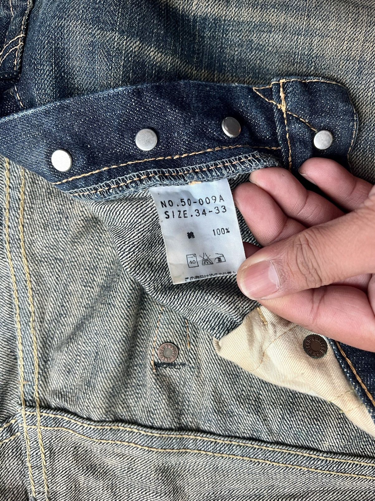 Japanese Brand × OMNIGOD × Vintage Omnigod Selvedge Smoke Flared Jeans Size US 36 / EU 52 - 11 Thumbnail