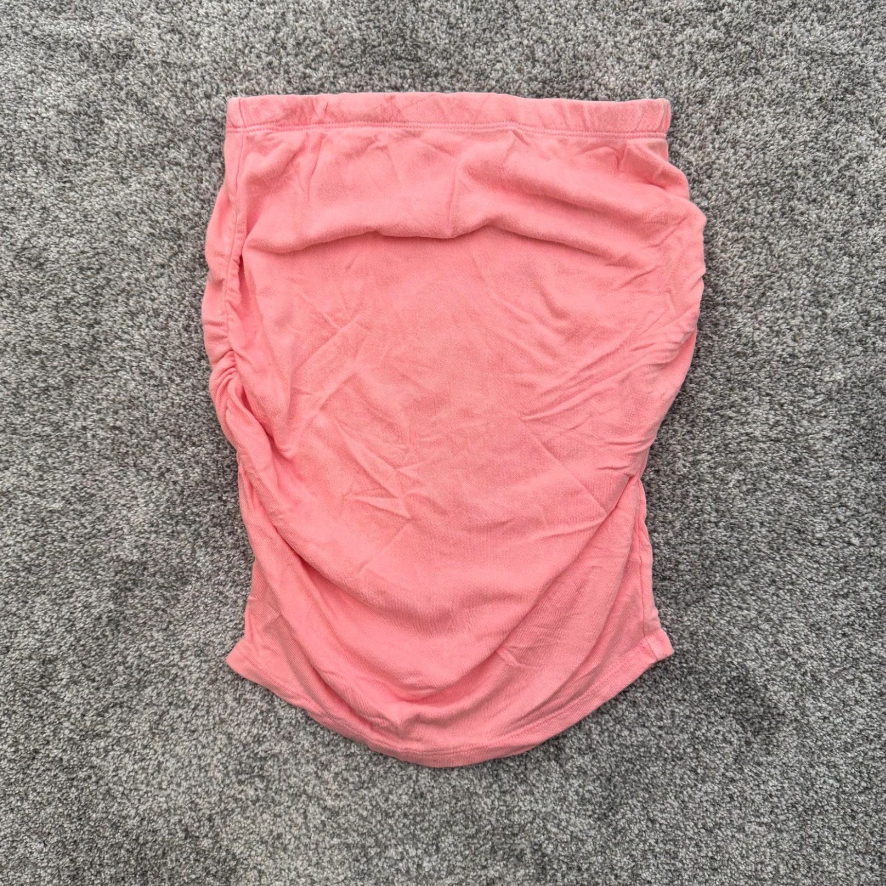 Sundry Sundry Skirt Womens 0 Pink Ruched Pull On Mini Rayon Cotton Stretch Casual Size 25" / US 0 / IT 36 - 2 Thumbnail