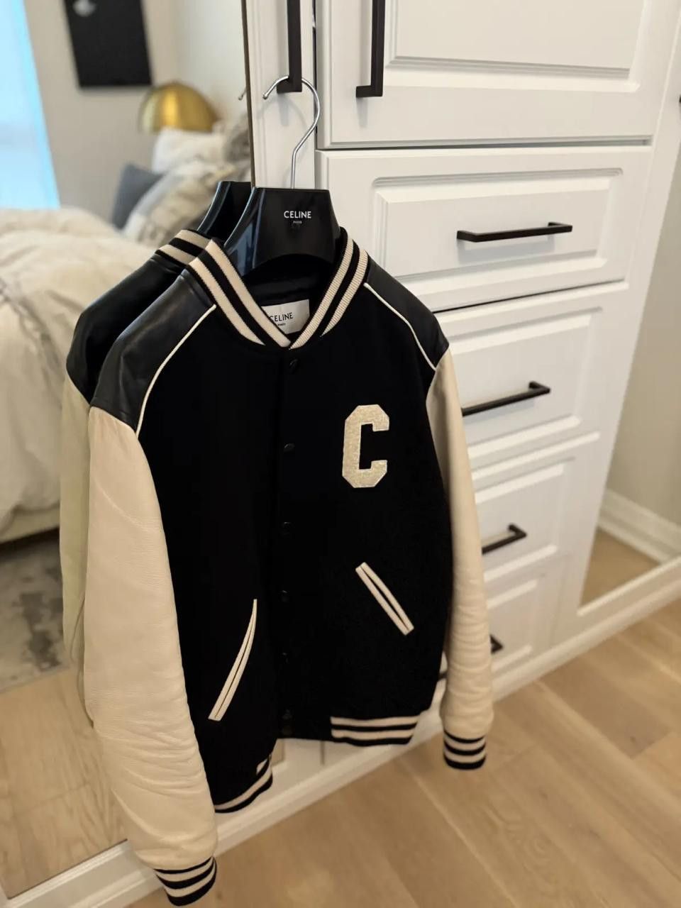 Celine Celine Varsity Leather Jacket Size US M / EU 48-50 / 2 - 2 Thumbnail