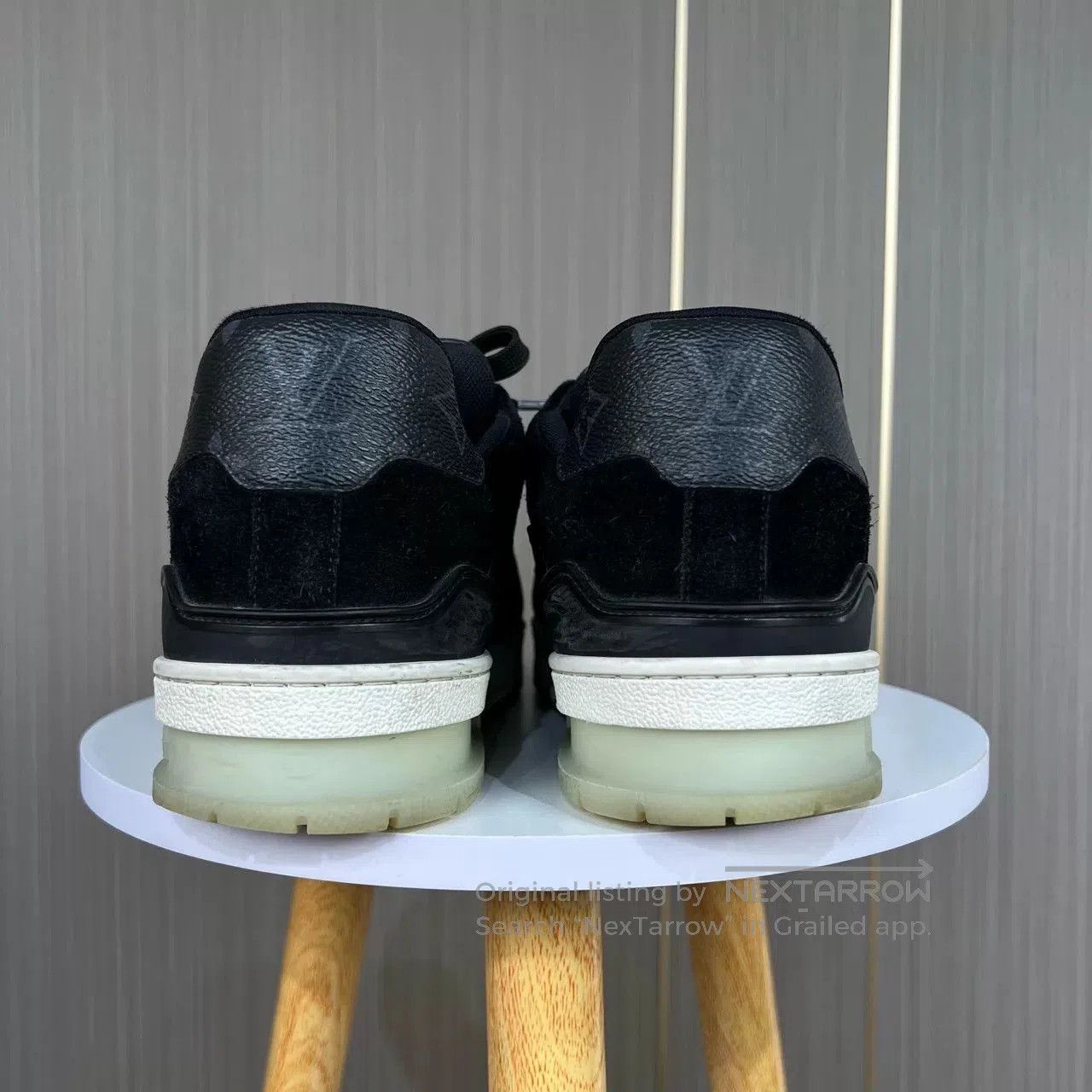 Louis Vuitton louis vuitton black trainer sneakers size 6.5. Size US 6.5 / EU 39-40 - 2 Thumbnail