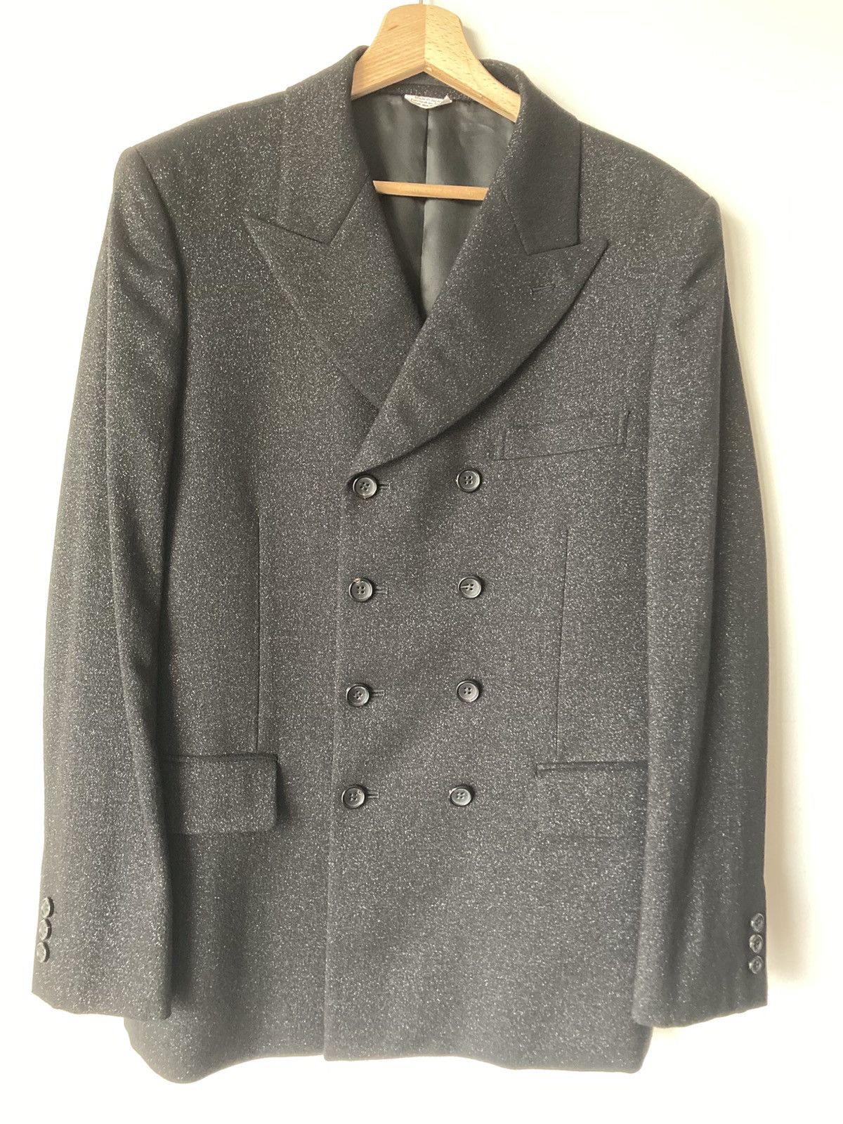 Comme des Garcons Homme Plus Textured Finish Peak Lapels Blazer Size US M / EU 48-50 / 2 - 3 Thumbnail