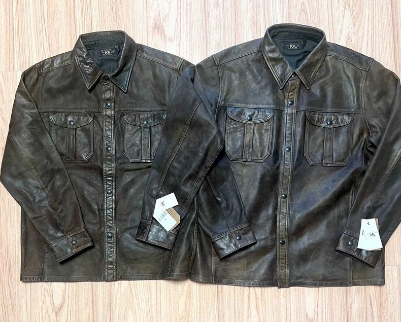 RRL Ralph Lauren RRL Ralph Lauren Retro workwear, leather jacket, friction Size US M / EU 48-50 / 2 - 8 Thumbnail