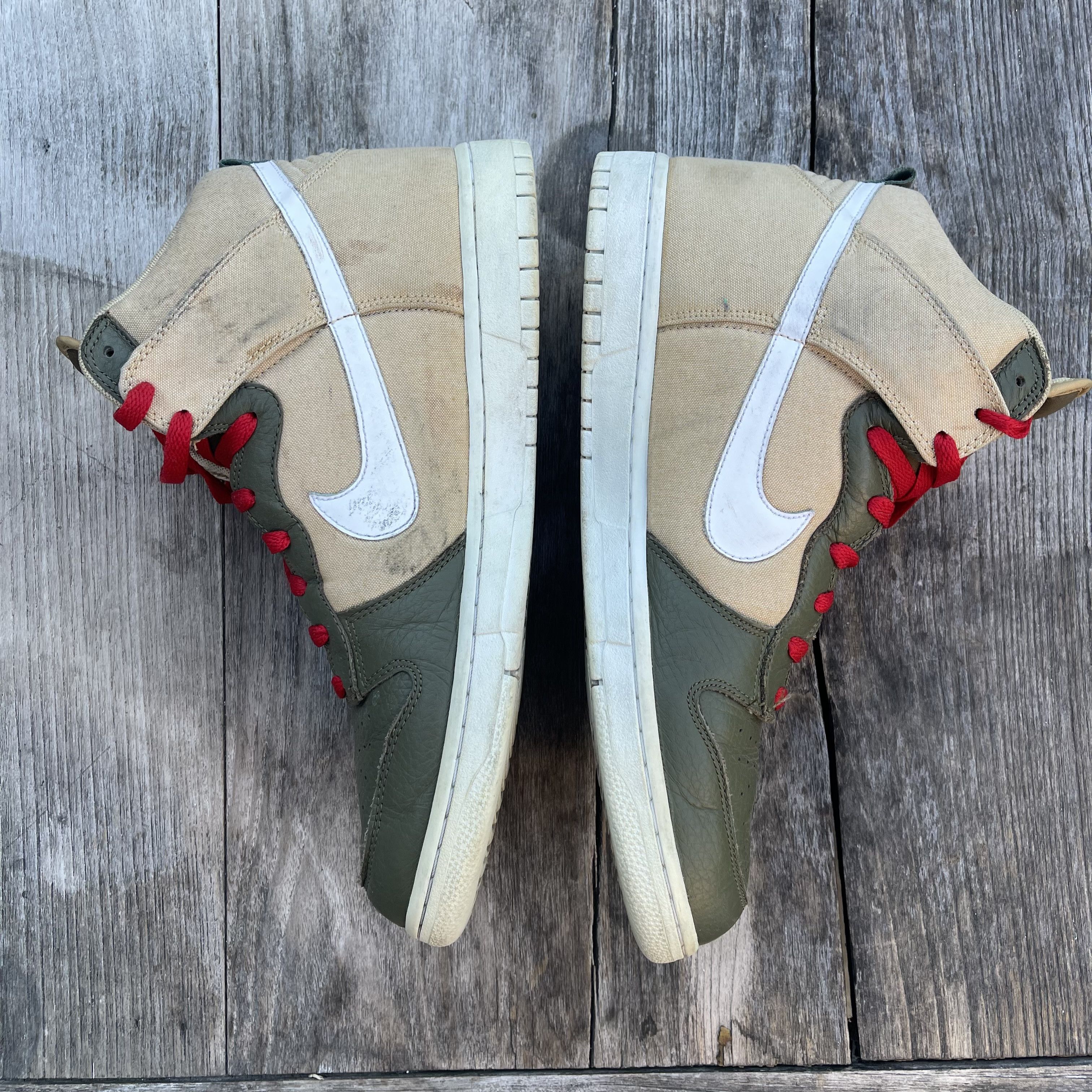 Nike 2011 Nike Dunk Jersey Gold Iguana Green Sneakers Size US 13 / EU 46 - 2 Thumbnail