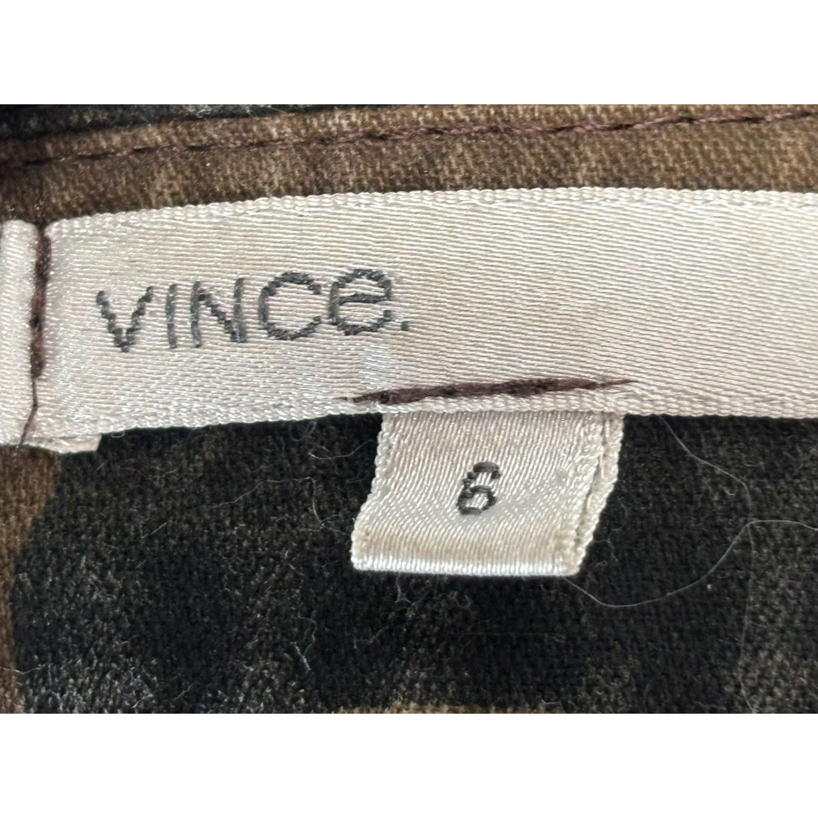 Vince Vince Camouflage Denim Jacket Women's Jean Jacket Size 6 Multicolor Short Button VGUC Military Inspired Size 28" / US 6 / IT 42 - 6 Thumbnail