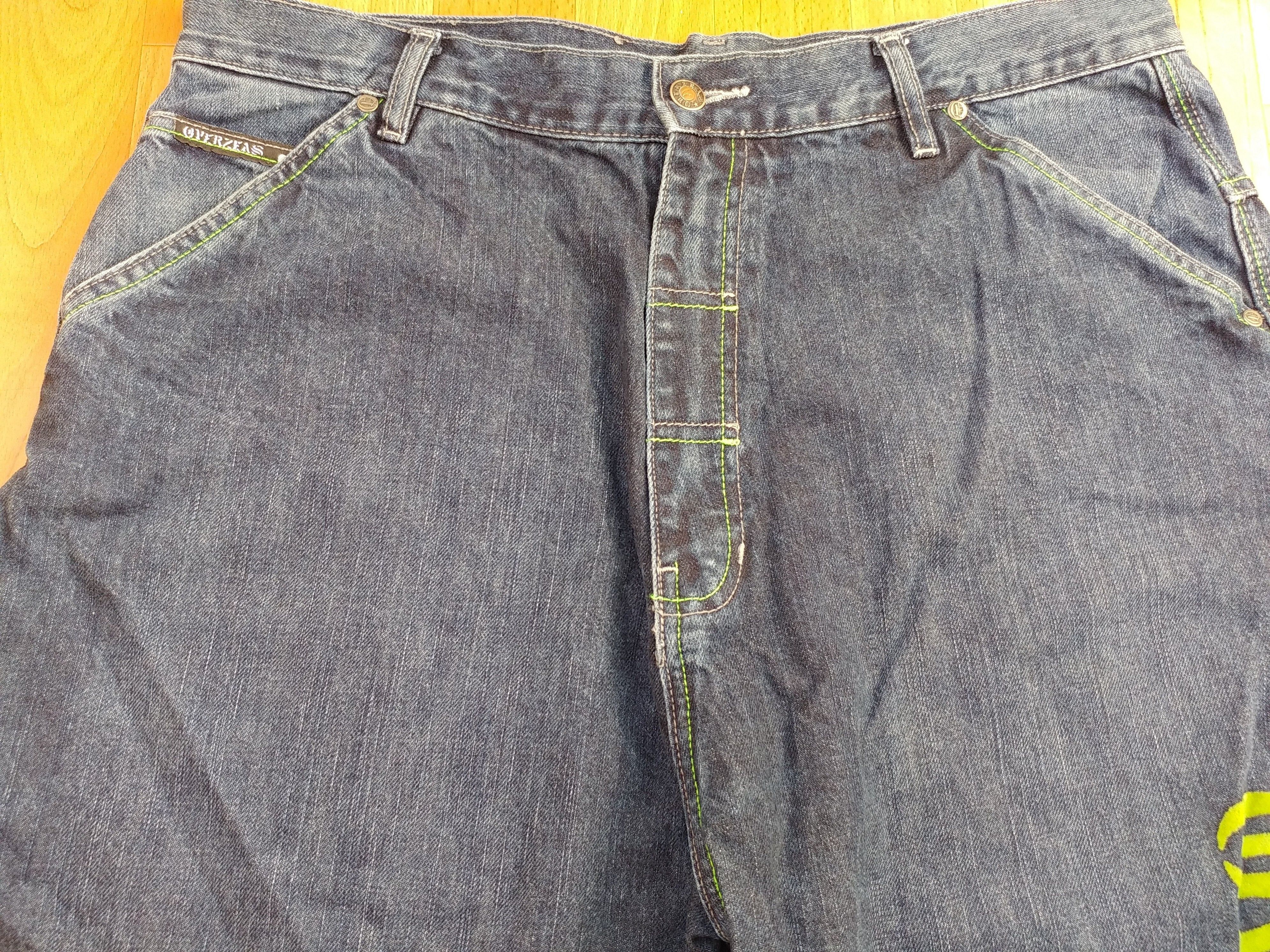 Vintage Overseas jeans shorts, vintage denim hip hop, 90s, size W 34 Size US 34 / EU 50 - 13 Thumbnail