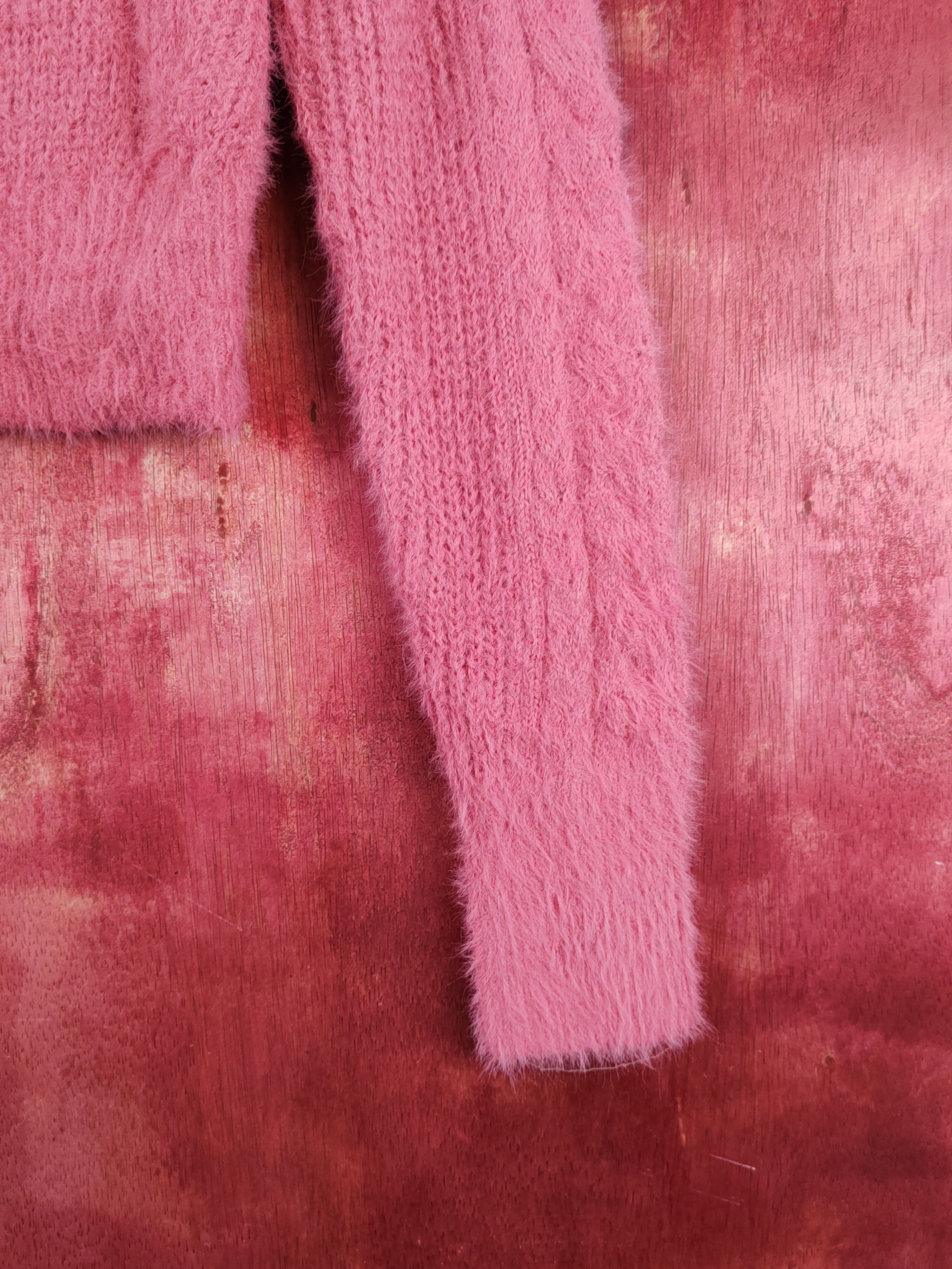 Japanese Brand × Vintage Cecil McBee Pink Shag Shaggy Fur Mohair Knitwear#S2020 Size M / US 6-8 / IT 42-44 - 6 Thumbnail