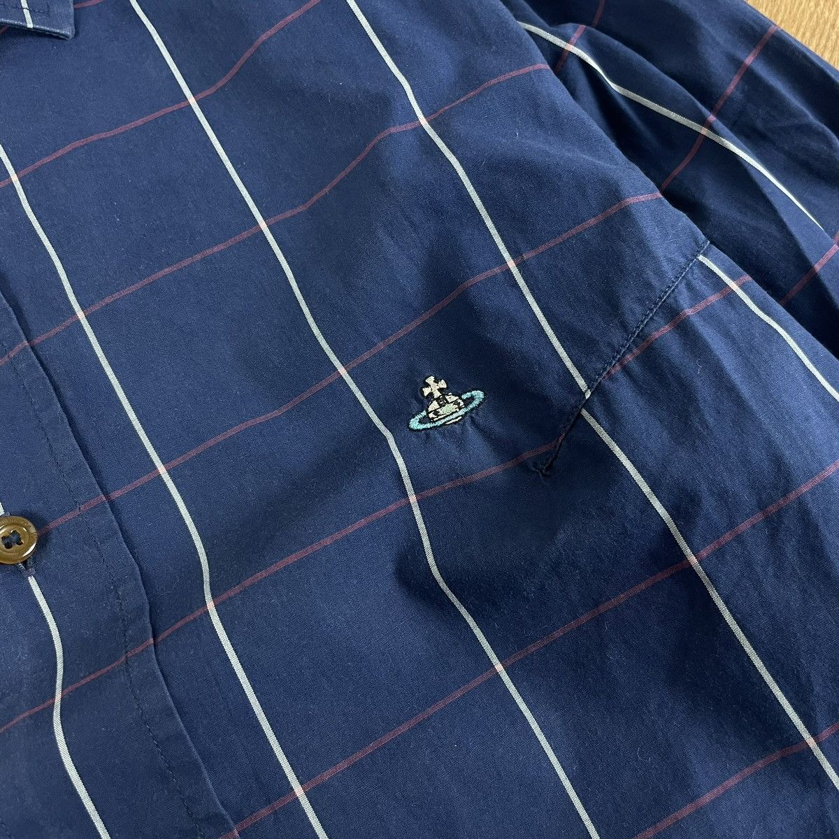 Vivienne Westwood Vivienne Westwood Krall Shirt 3 Button High Collar Navy Size US M / EU 48-50 / 2 - 5 Thumbnail