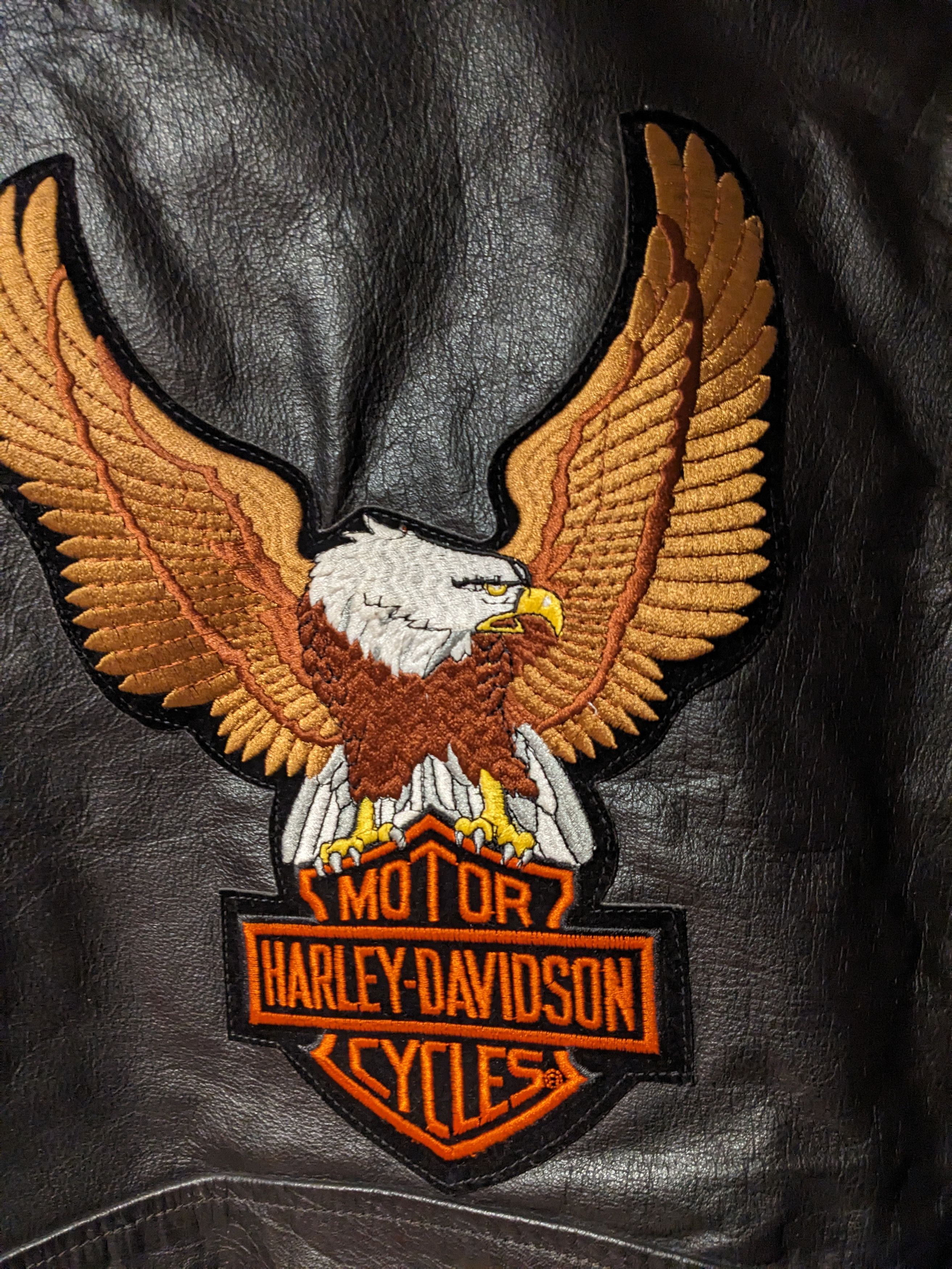 Harley Davidson × Vintage Vintage Harley Davidson Heavy Weight Leather Jacket Size US L / EU 52-54 / 3 - 2 Thumbnail