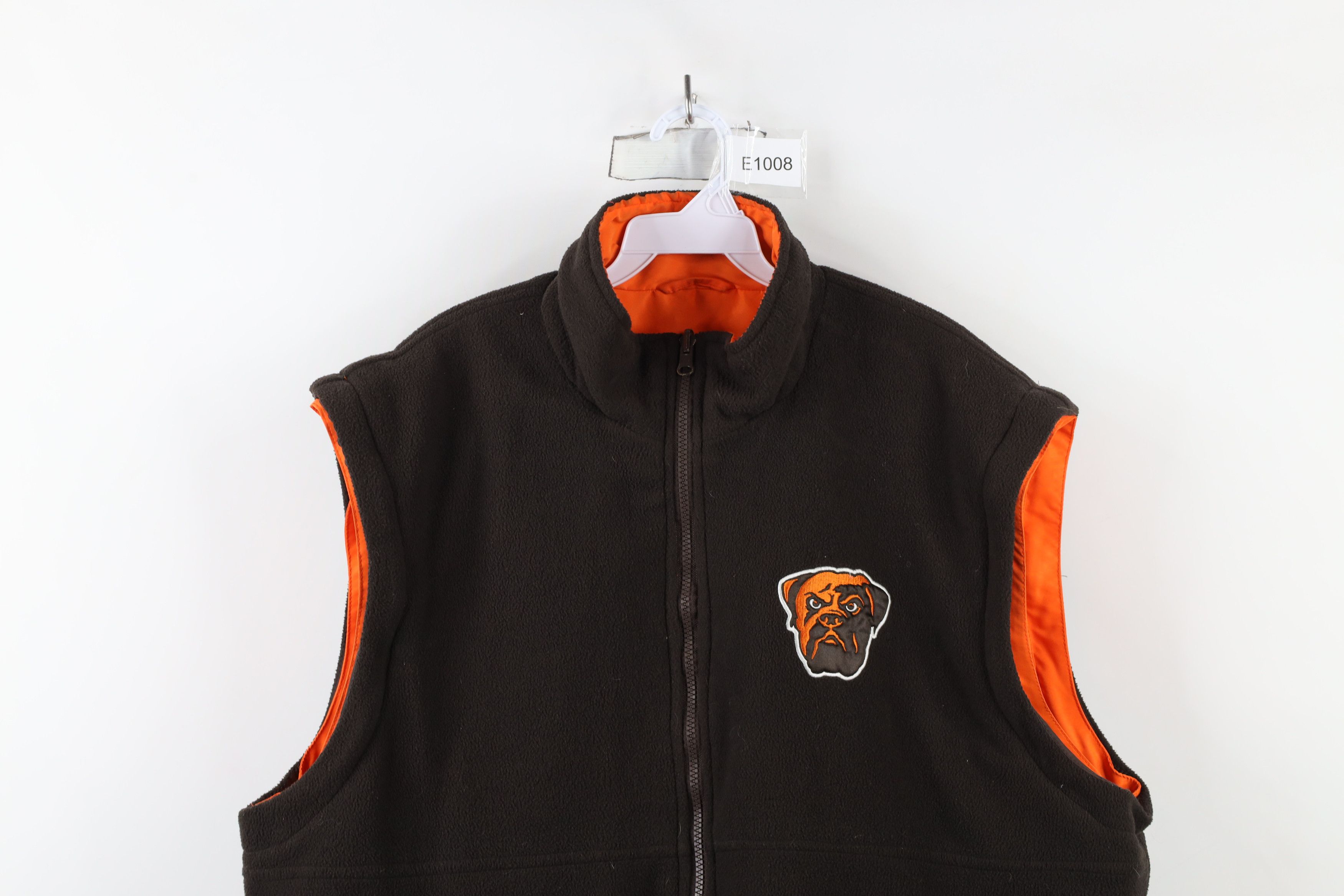 Vintage Vintage NFL Reversible Cleveland Browns Football Vest Jacket Size US XL / EU 56 / 4 - 13 Thumbnail