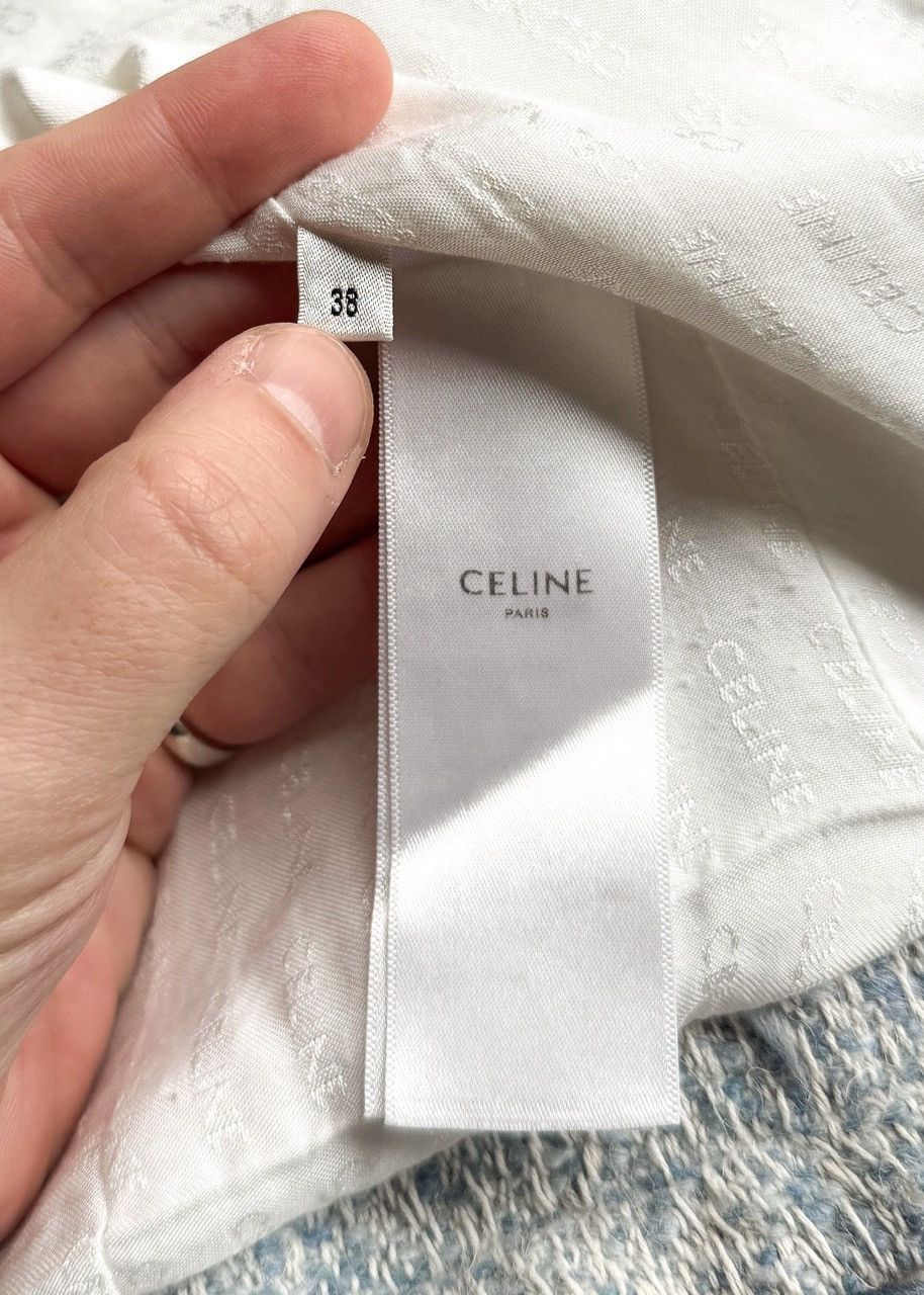 Celine Celine Blue Ivory Tweed Open Cardigan Jacket Size S / US 4 / IT 40 - 8 Thumbnail