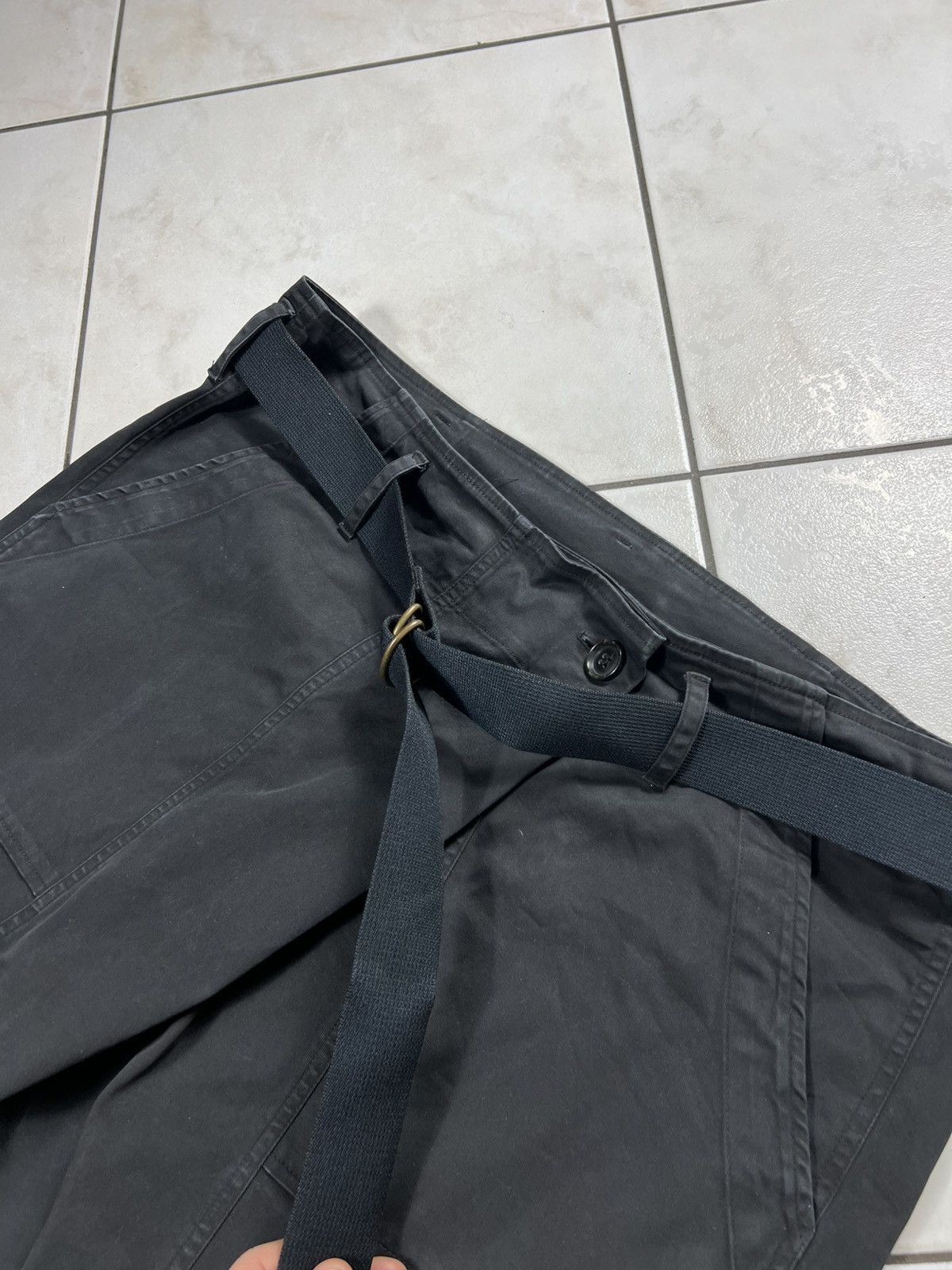 Yohji Yamamoto Semicouture 01 military avant garde pants belt asymmetric Size 30" / US 8 / IT 44 - 9 Thumbnail
