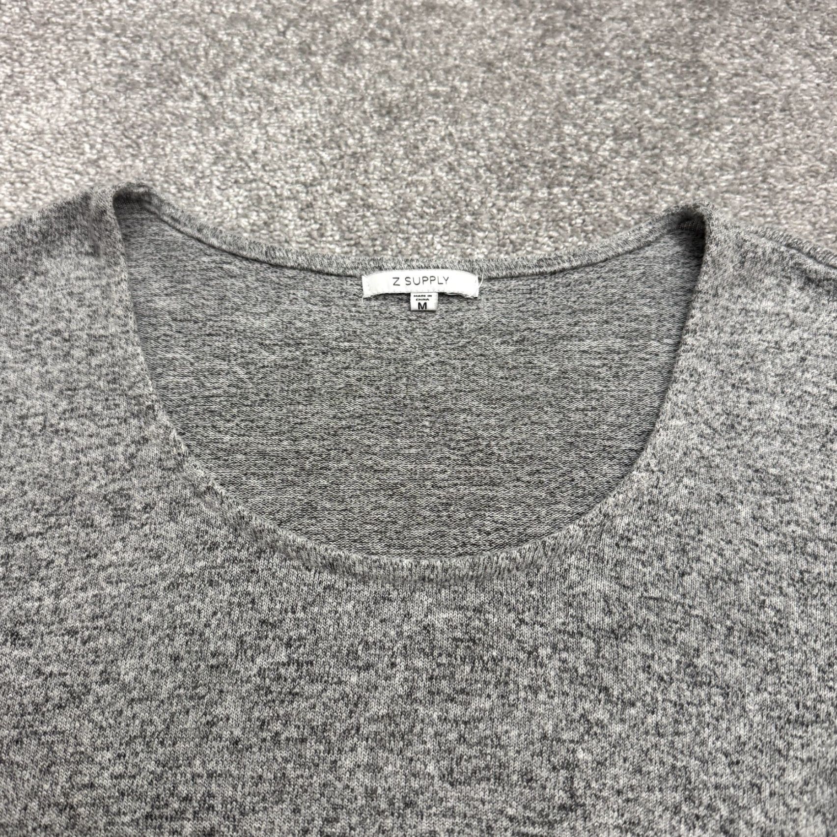 Express Z Supply Sweater Dress Women Medium Heather Gray Mini A-Line Pockets Knit Casual Size S / US 4 / IT 40 - 4 Thumbnail